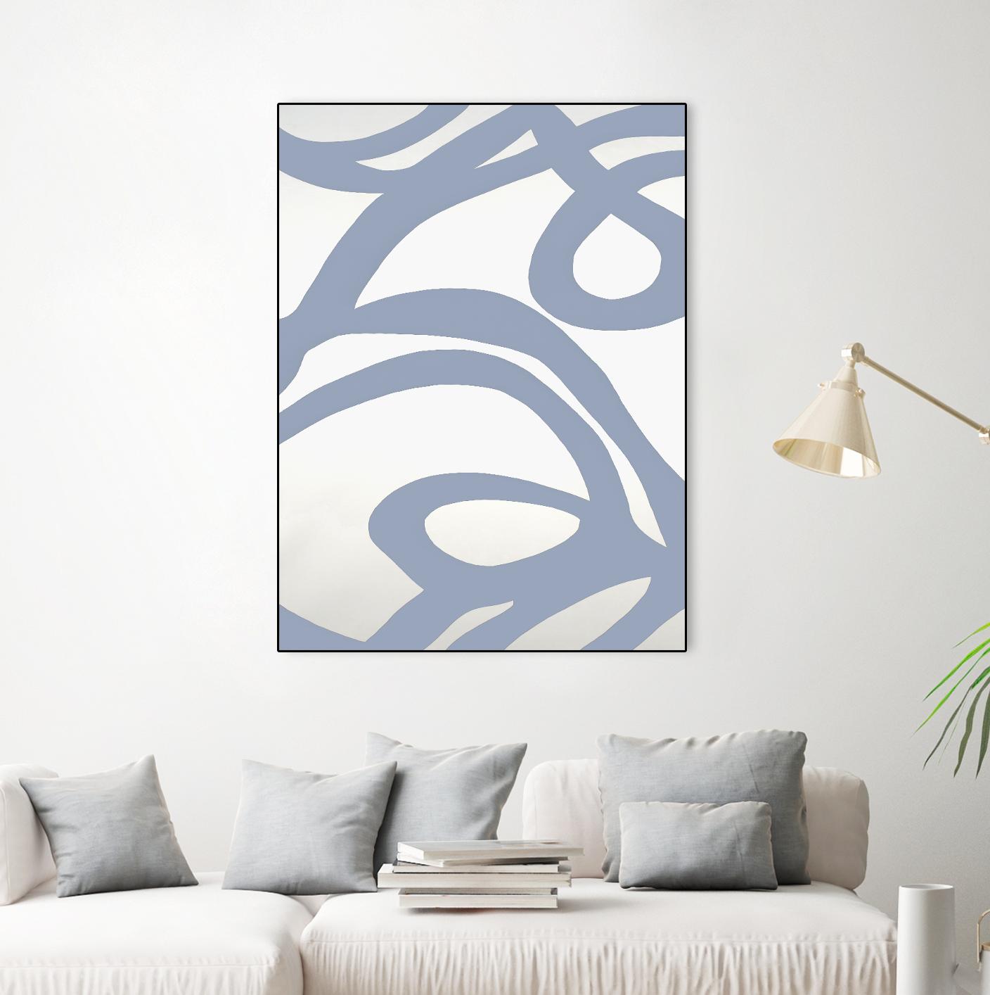 Limitless II by Randy Hibberd on GIANT ART - white abstract