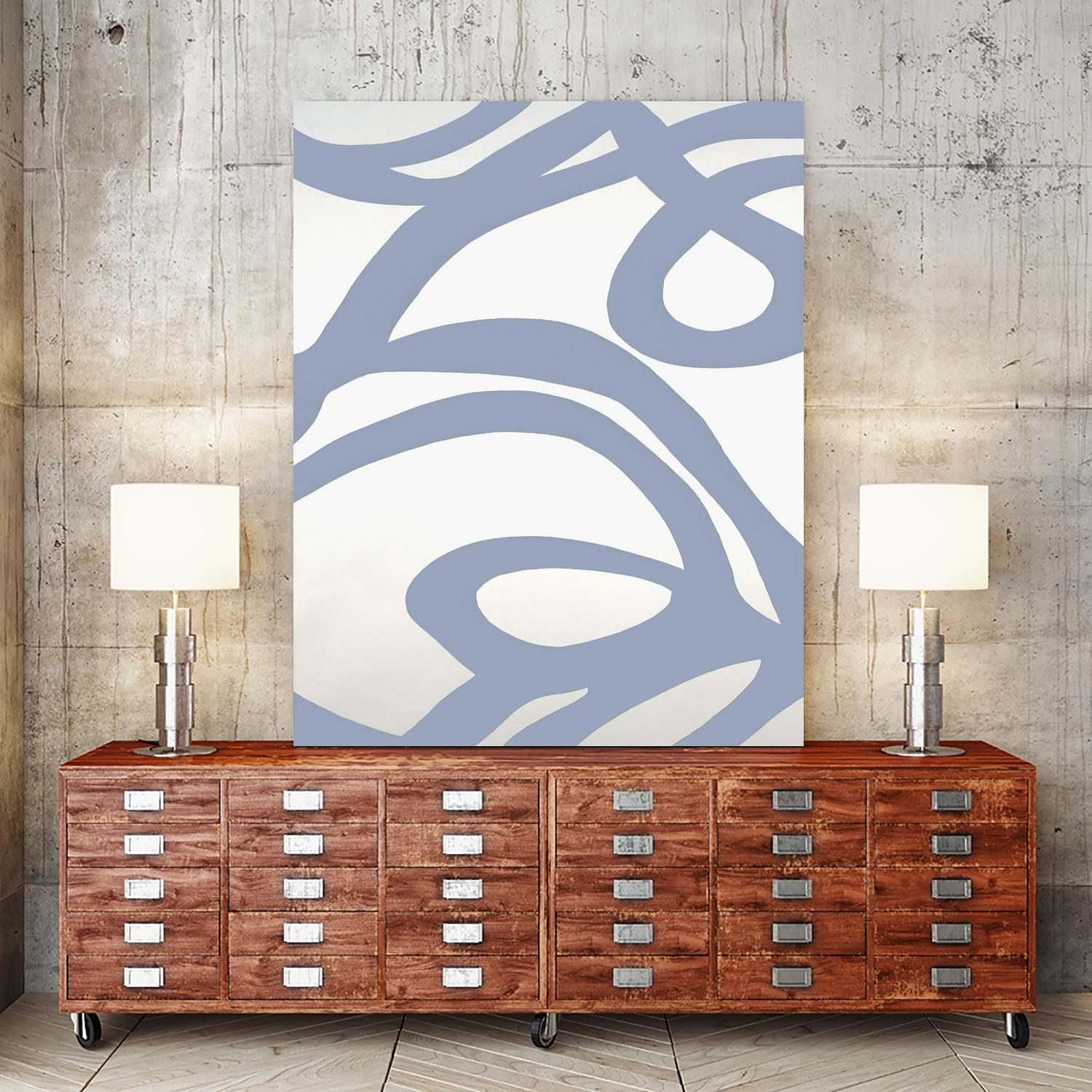 Limitless II by Randy Hibberd on GIANT ART - white abstract