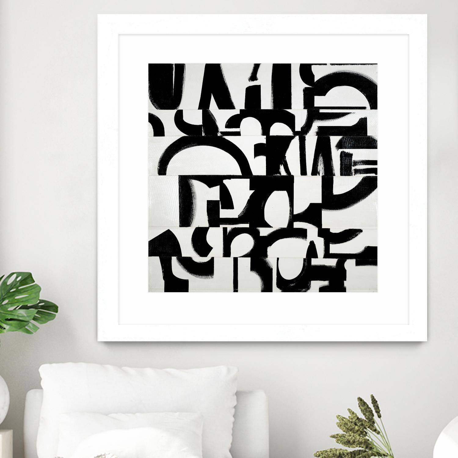 Prosperous Element by Randy Hibberd on GIANT ART - white abstract