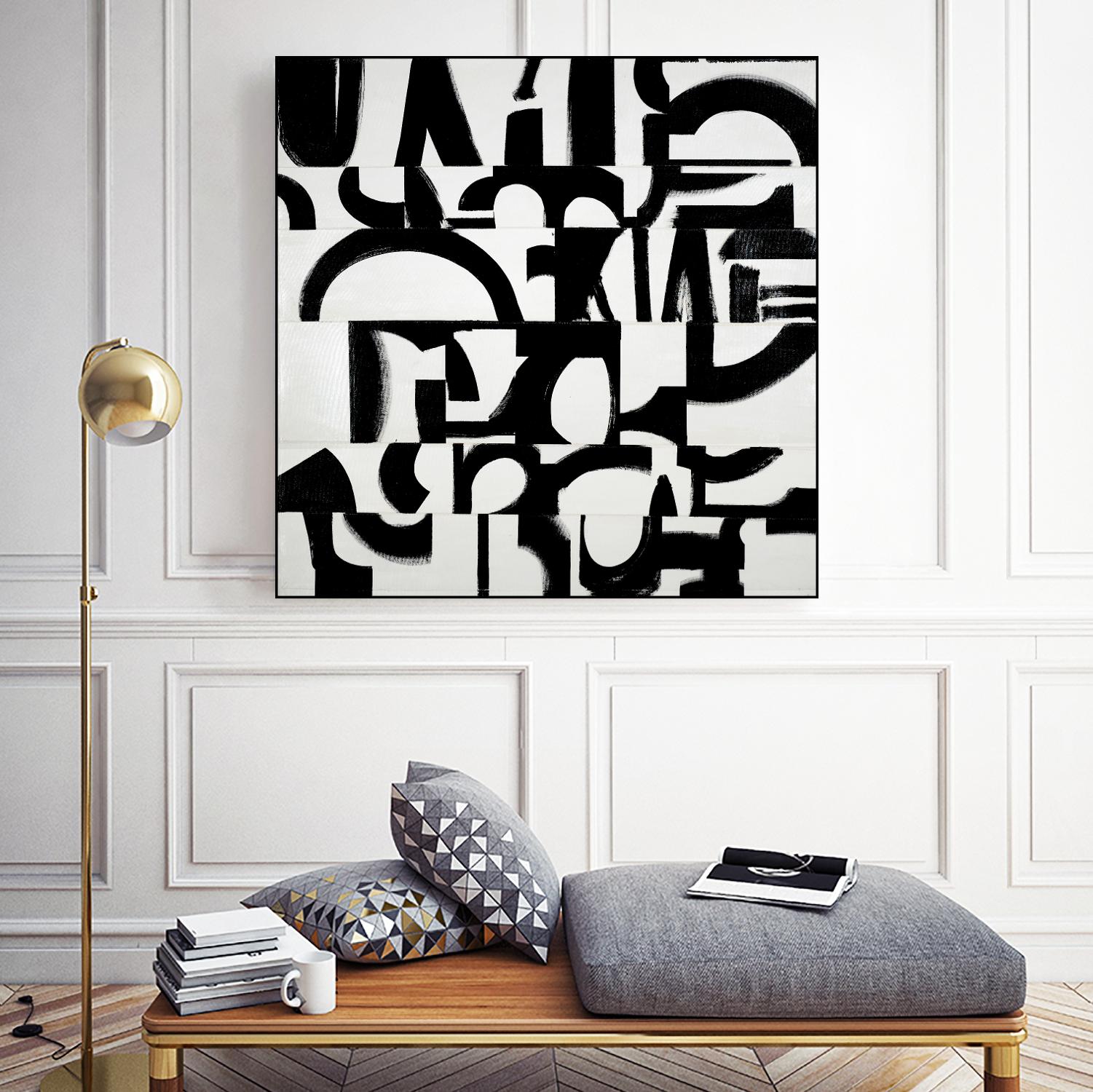 Prosperous Element by Randy Hibberd on GIANT ART - white abstract