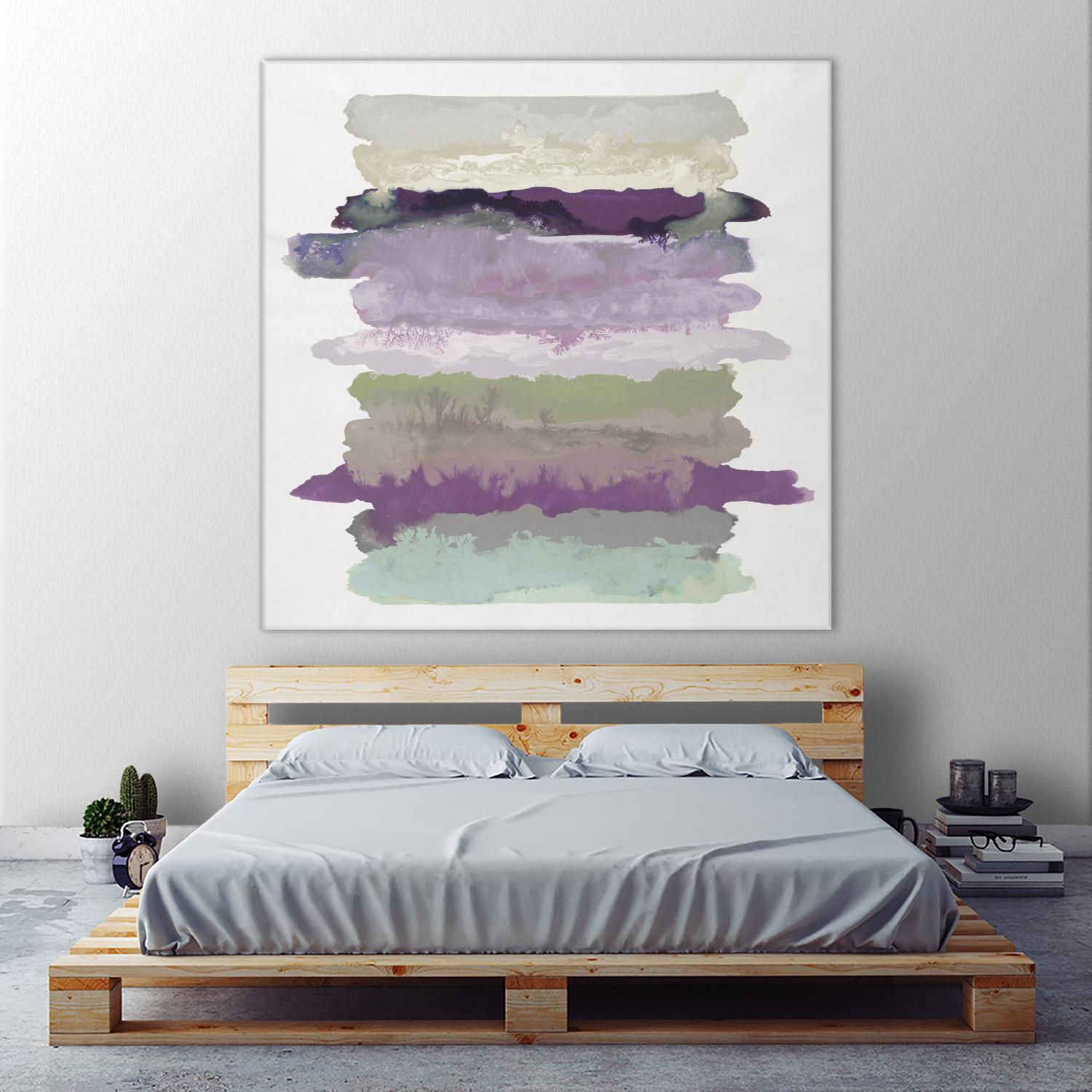 Flowing Energy II V3 by Randy Hibberd on GIANT ART - purples abstract