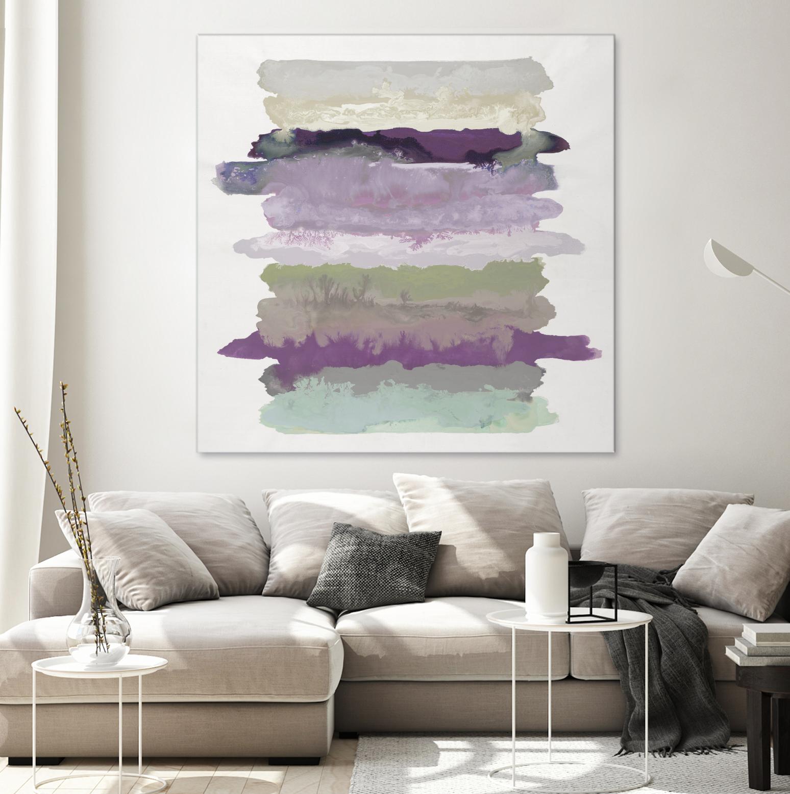 Flowing Energy II V3 by Randy Hibberd on GIANT ART - purples abstract