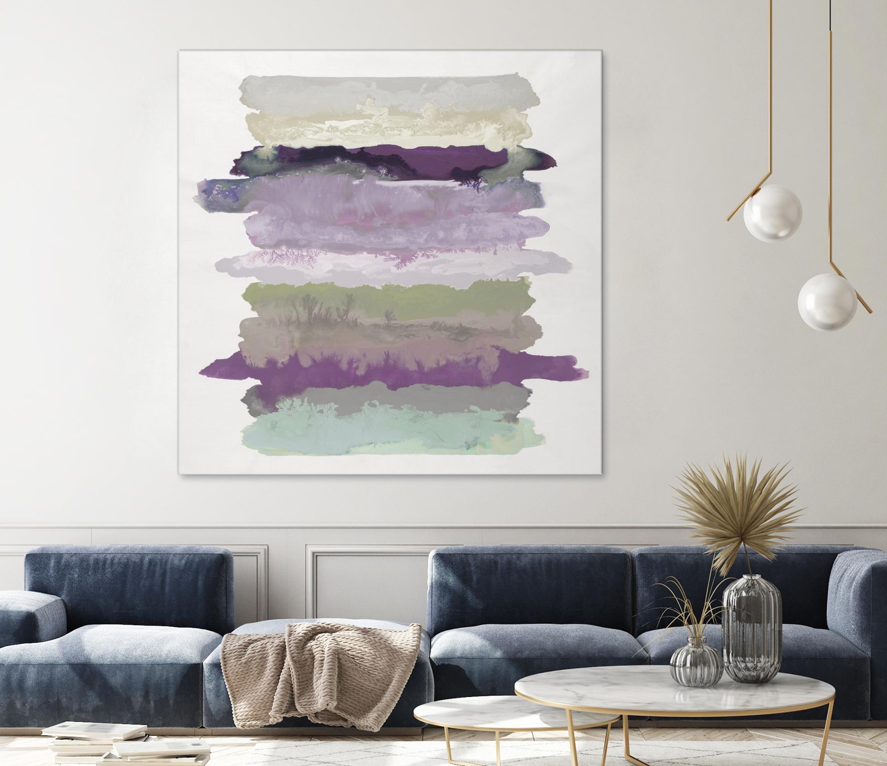 Flowing Energy II V3 by Randy Hibberd on GIANT ART - purples abstract