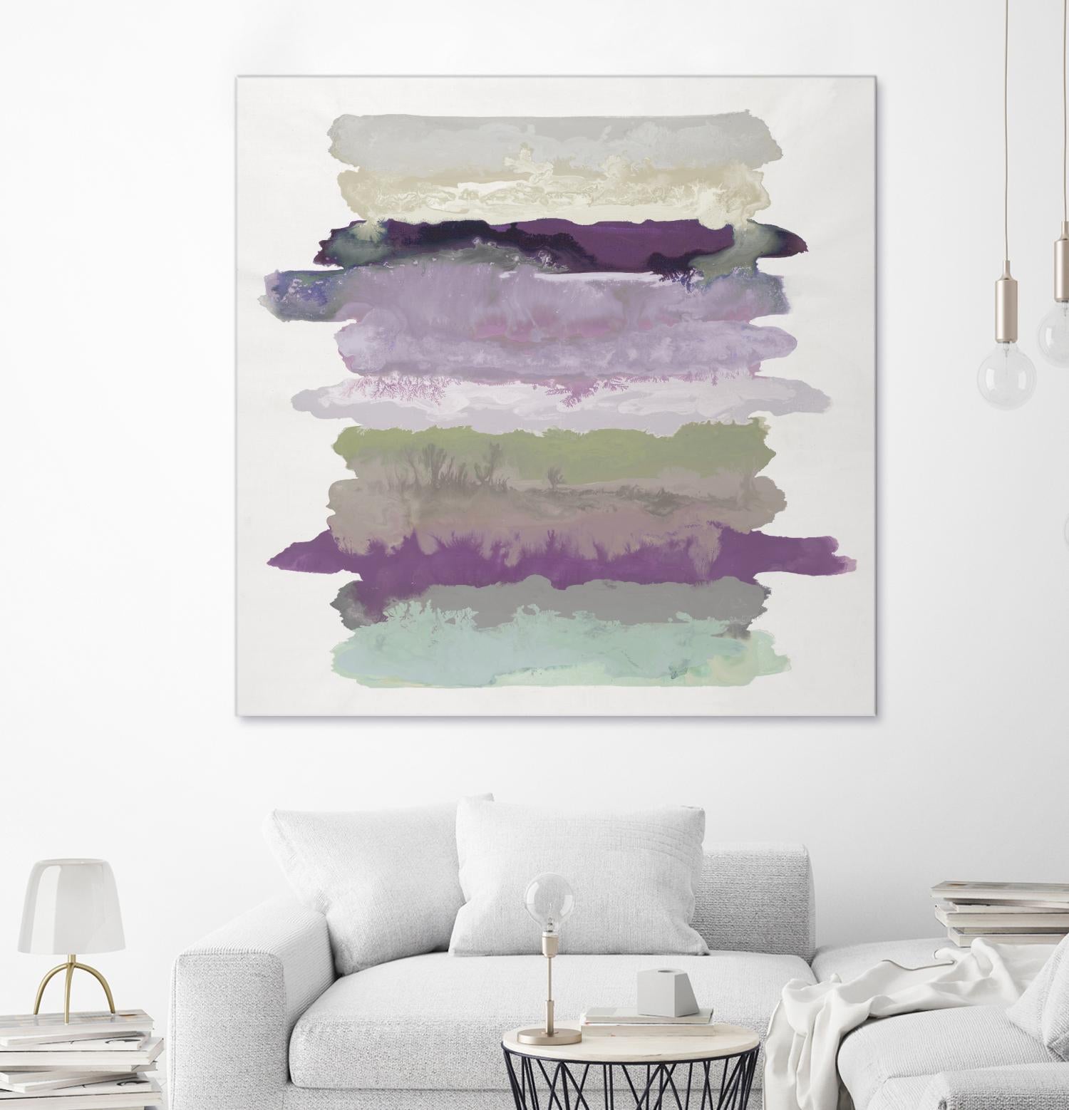 Flowing Energy II V3 by Randy Hibberd on GIANT ART - purples abstract