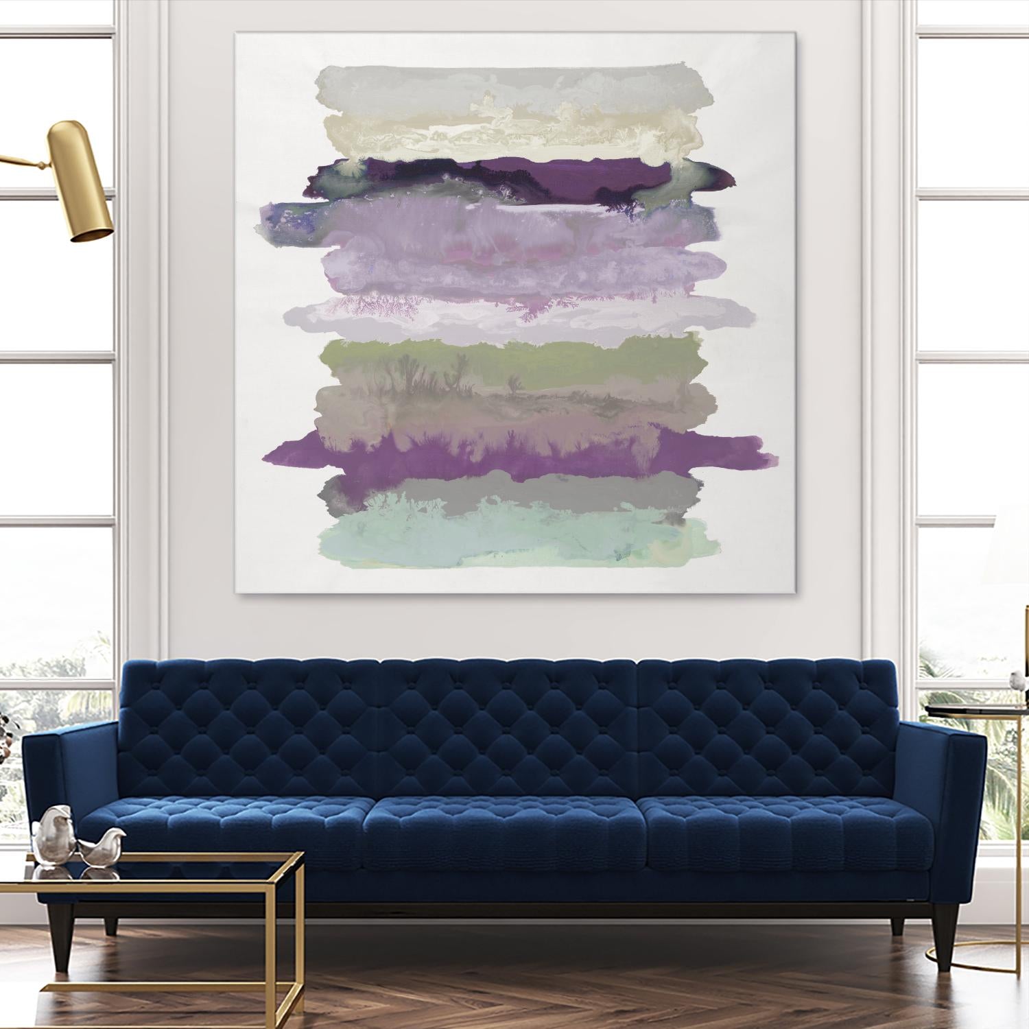 Flowing Energy II V3 by Randy Hibberd on GIANT ART - purples abstract