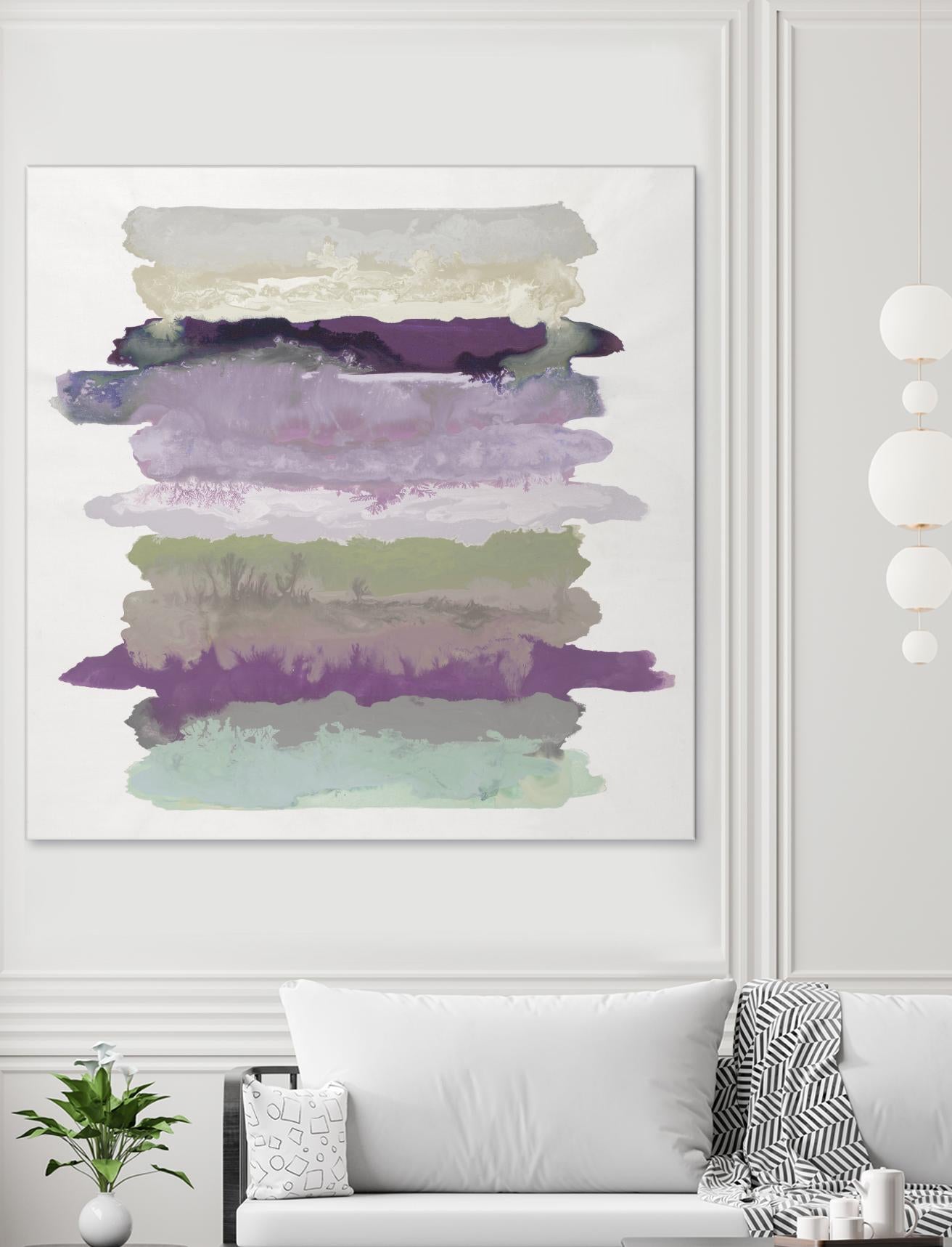 Flowing Energy II V3 by Randy Hibberd on GIANT ART - purples abstract