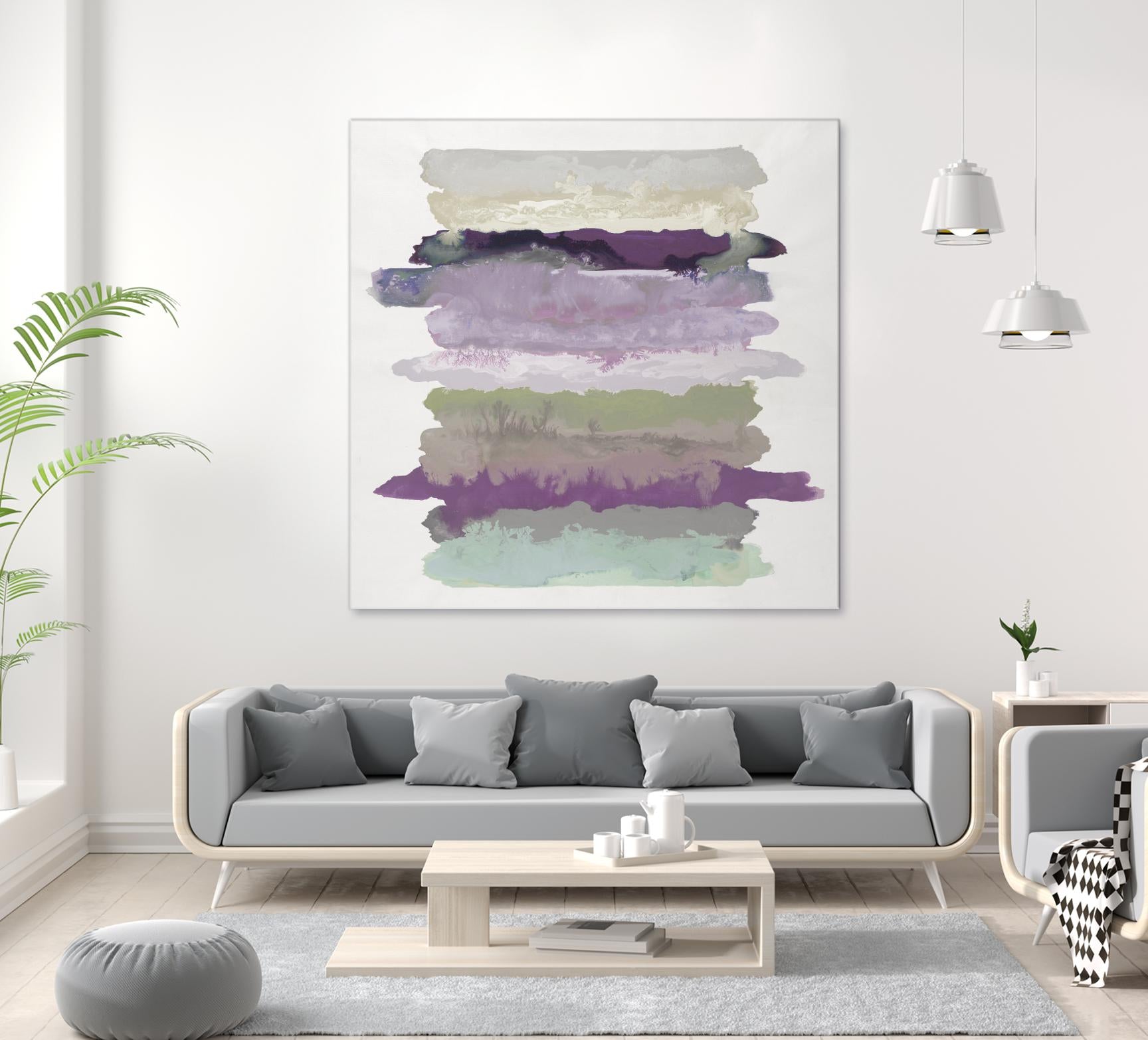 Flowing Energy II V3 by Randy Hibberd on GIANT ART - purples abstract