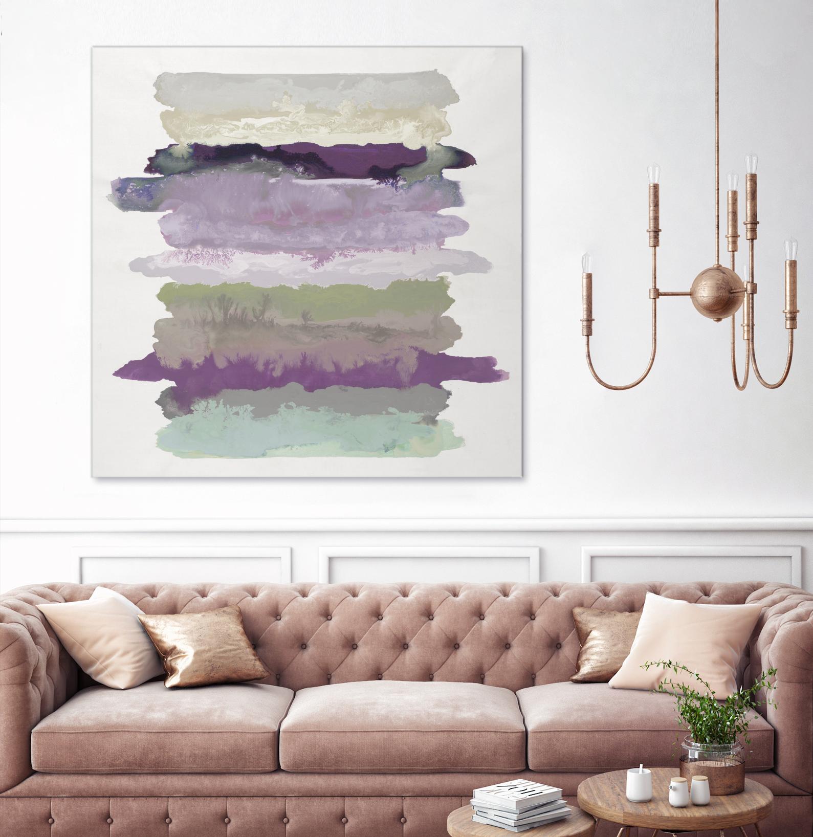 Flowing Energy II V3 by Randy Hibberd on GIANT ART - purples abstract