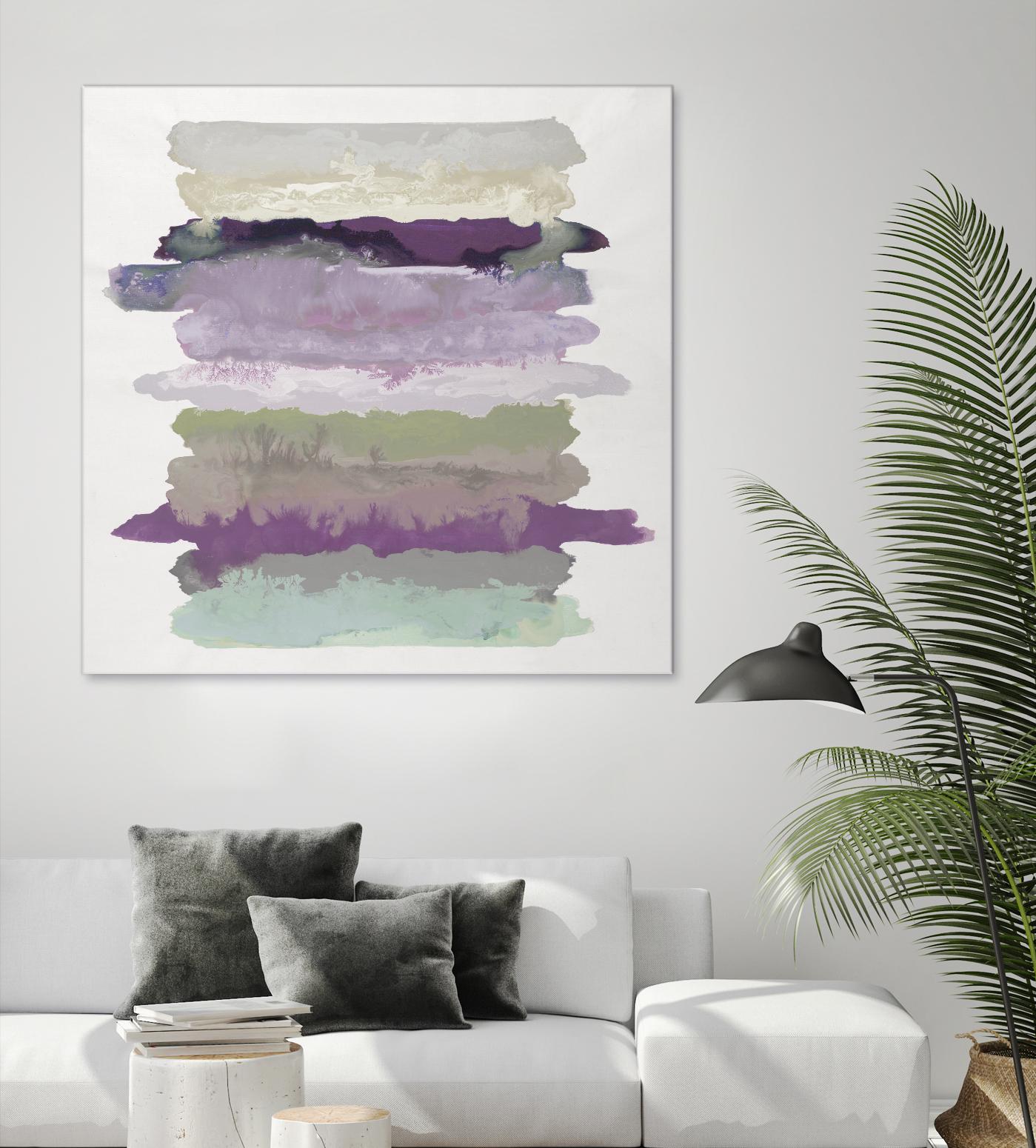 Flowing Energy II V3 by Randy Hibberd on GIANT ART - purples abstract