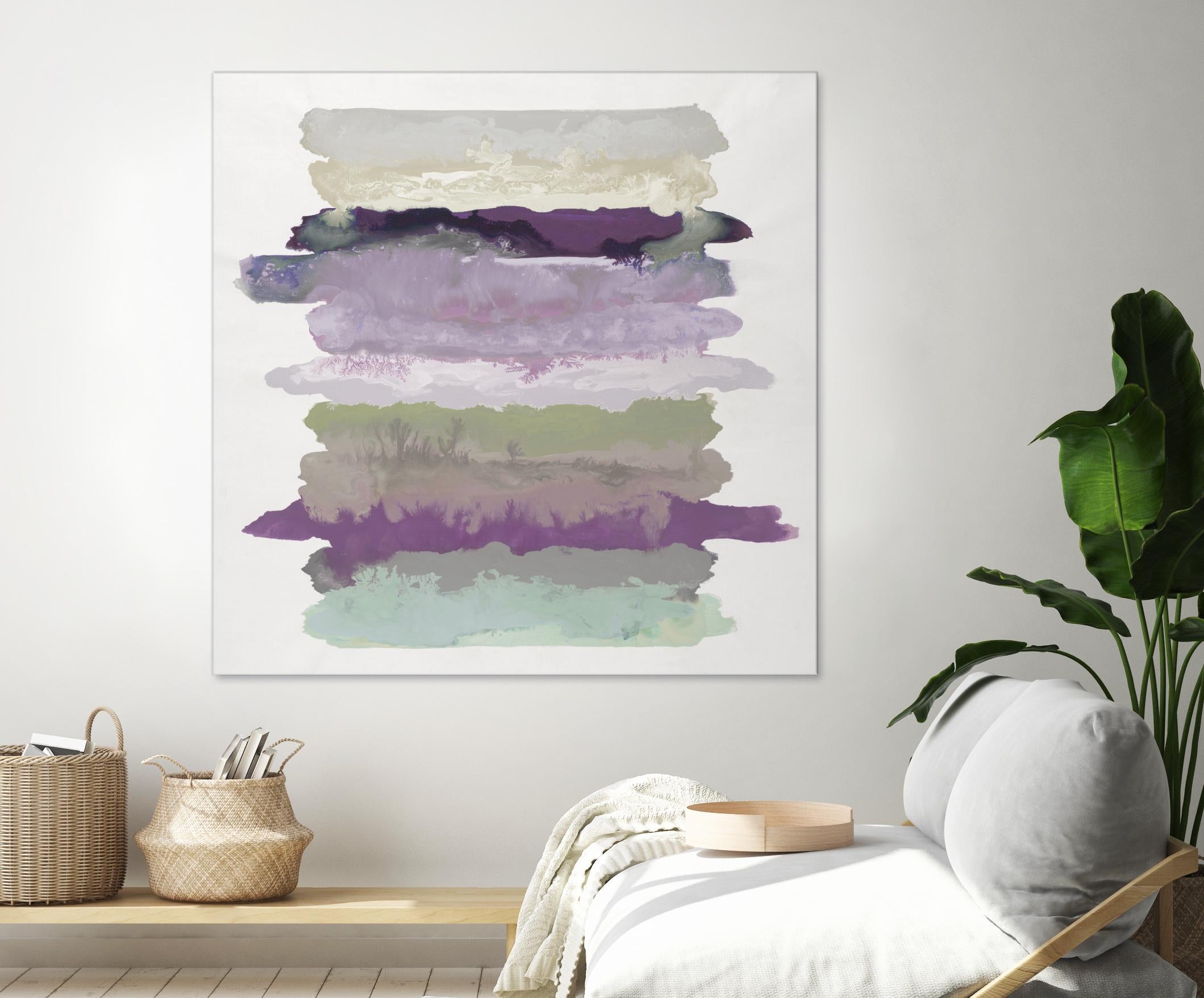 Flowing Energy II V3 by Randy Hibberd on GIANT ART - purples abstract