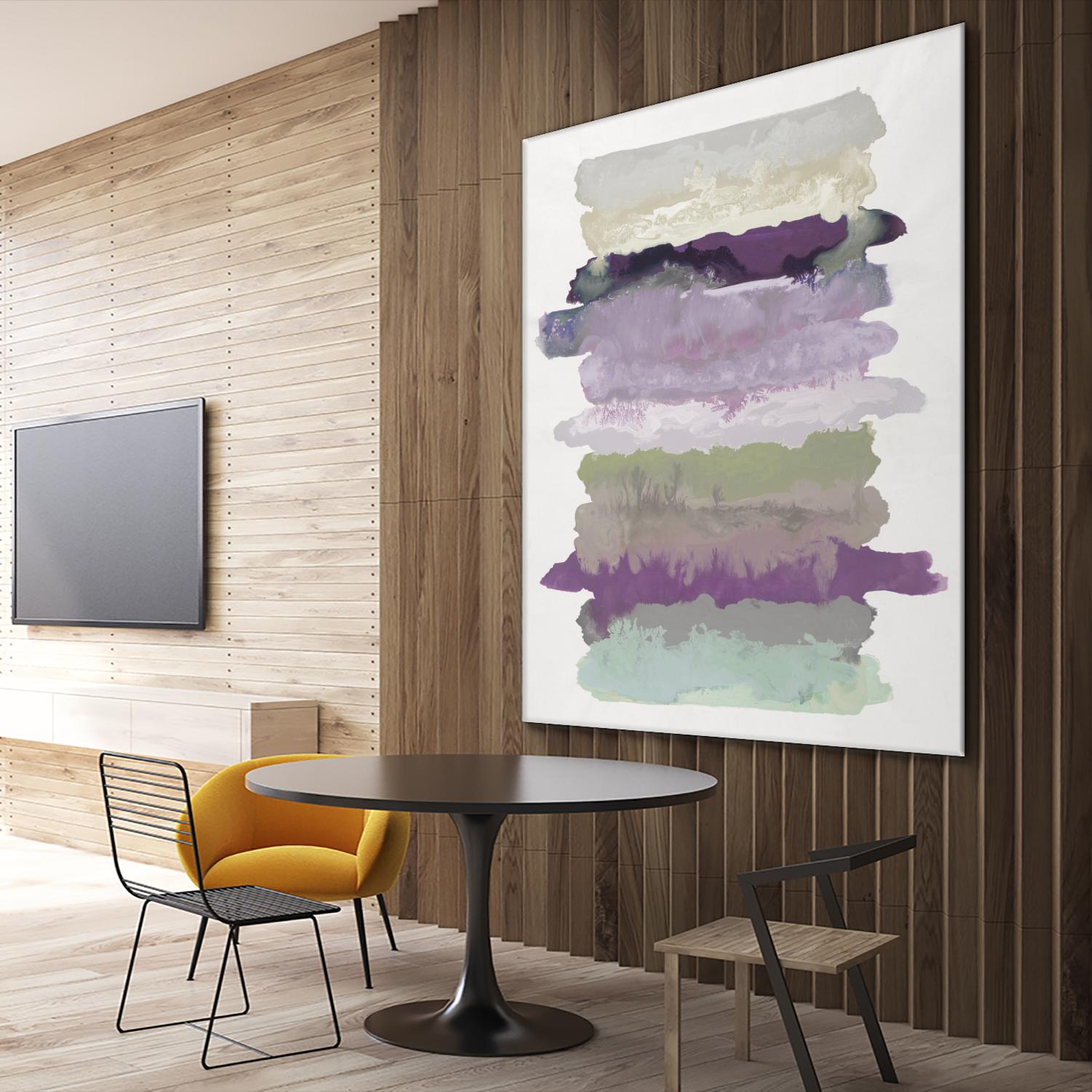 Flowing Energy II V3 by Randy Hibberd on GIANT ART - purples abstract