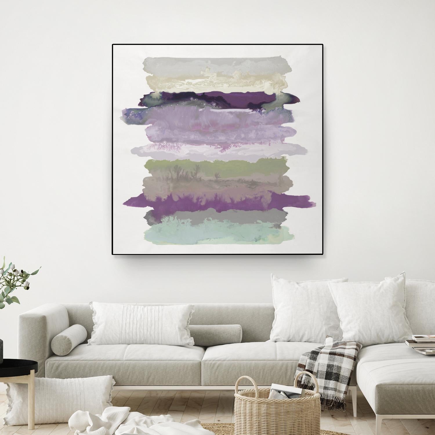 Flowing Energy II V3 by Randy Hibberd on GIANT ART - purples abstract