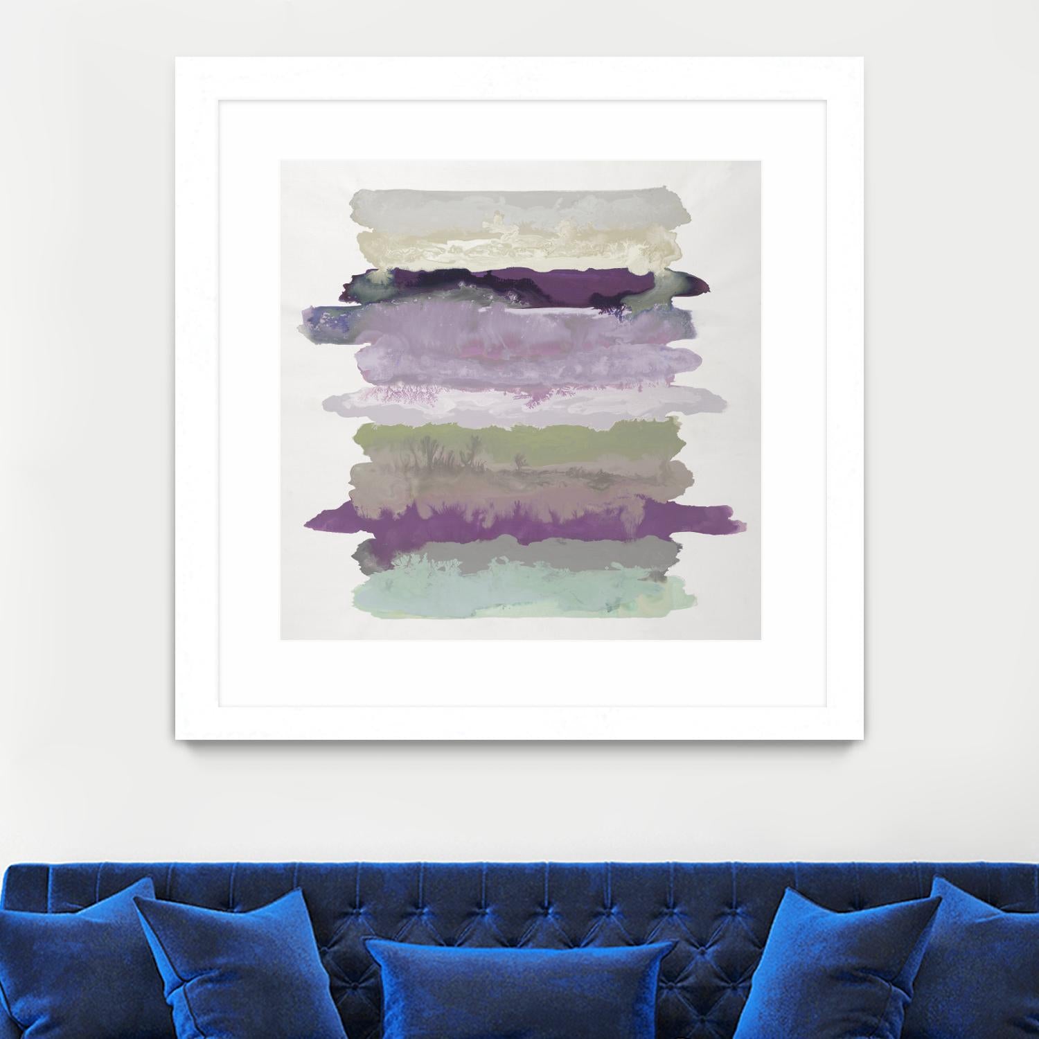 Flowing Energy II V3 by Randy Hibberd on GIANT ART - purples abstract