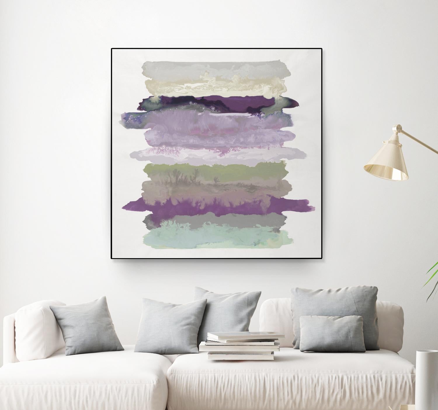 Flowing Energy II V3 by Randy Hibberd on GIANT ART - purples abstract