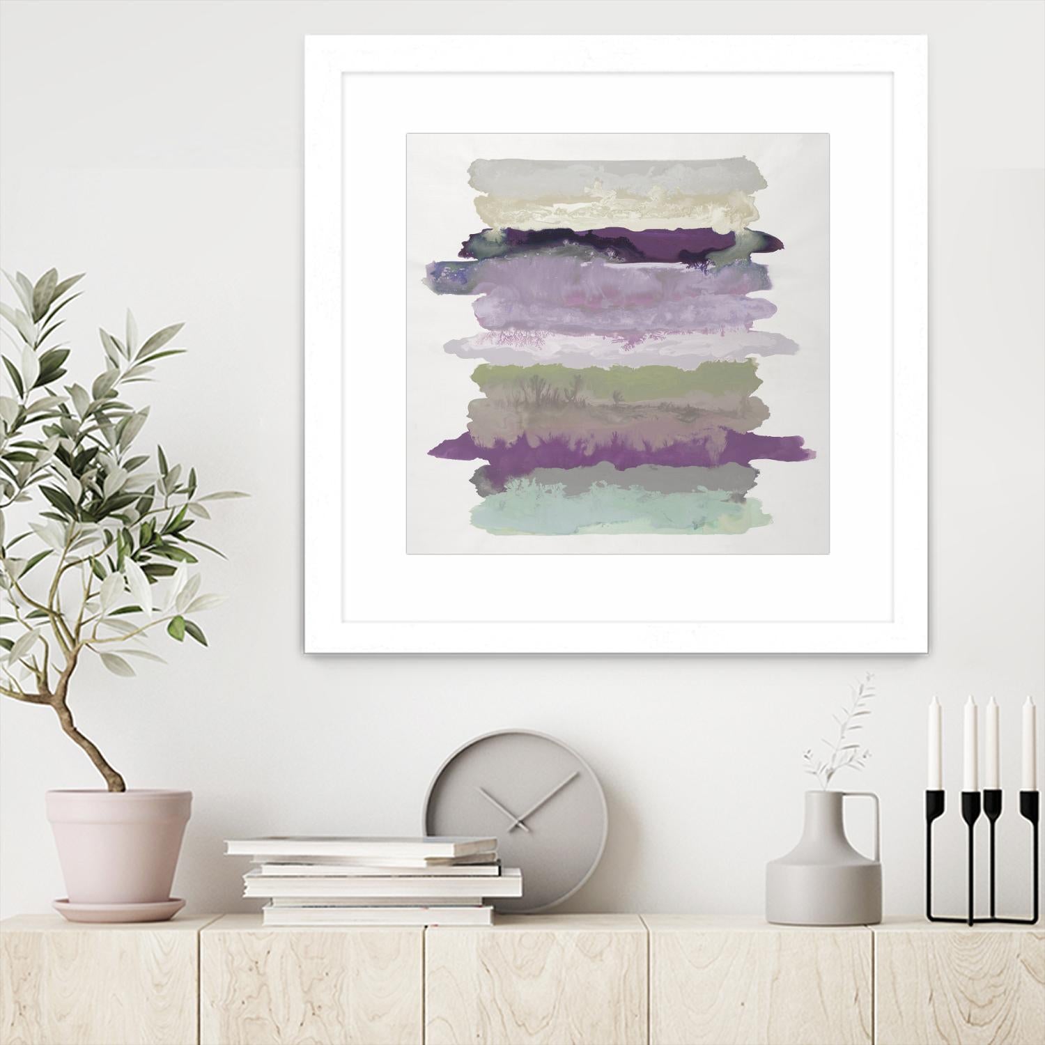 Flowing Energy II V3 by Randy Hibberd on GIANT ART - purples abstract