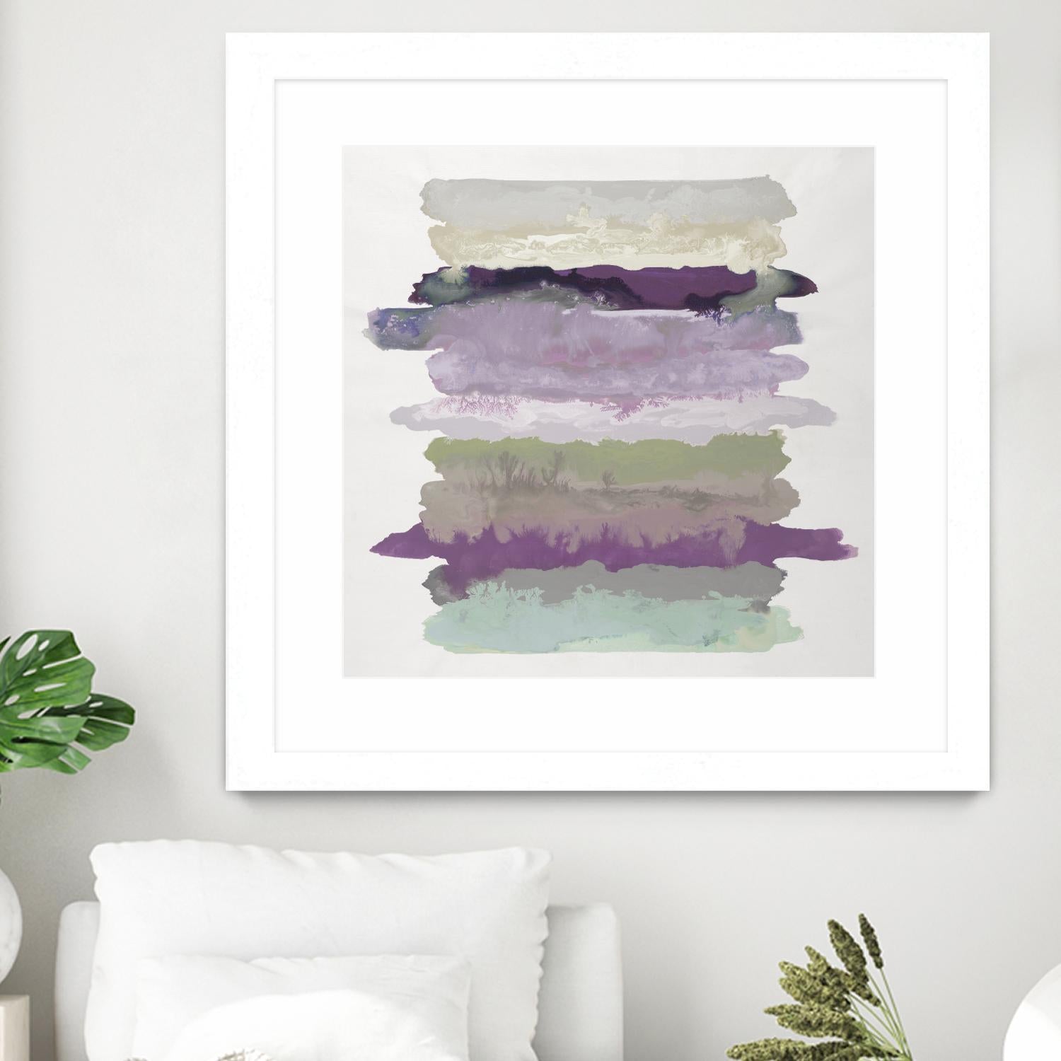 Flowing Energy II V3 by Randy Hibberd on GIANT ART - purples abstract