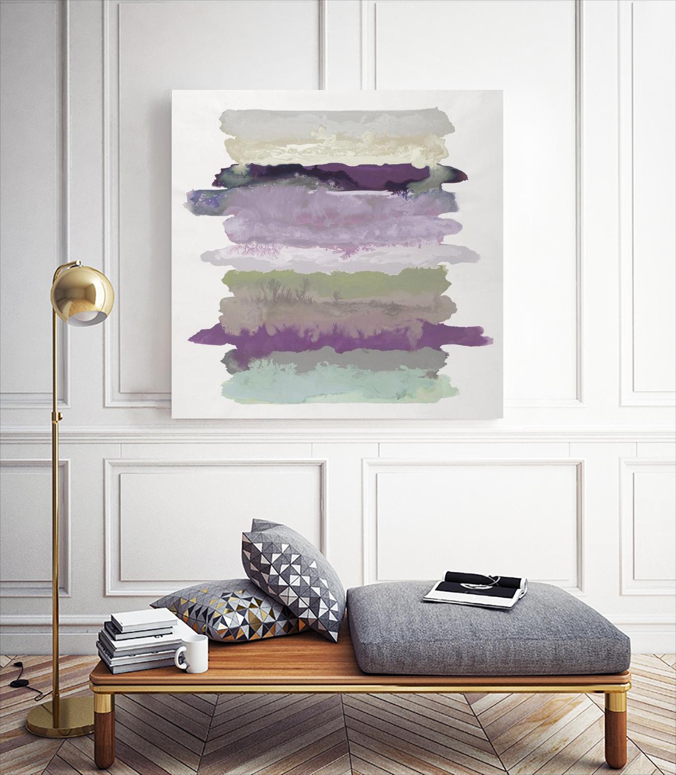 Flowing Energy II V3 by Randy Hibberd on GIANT ART - purples abstract