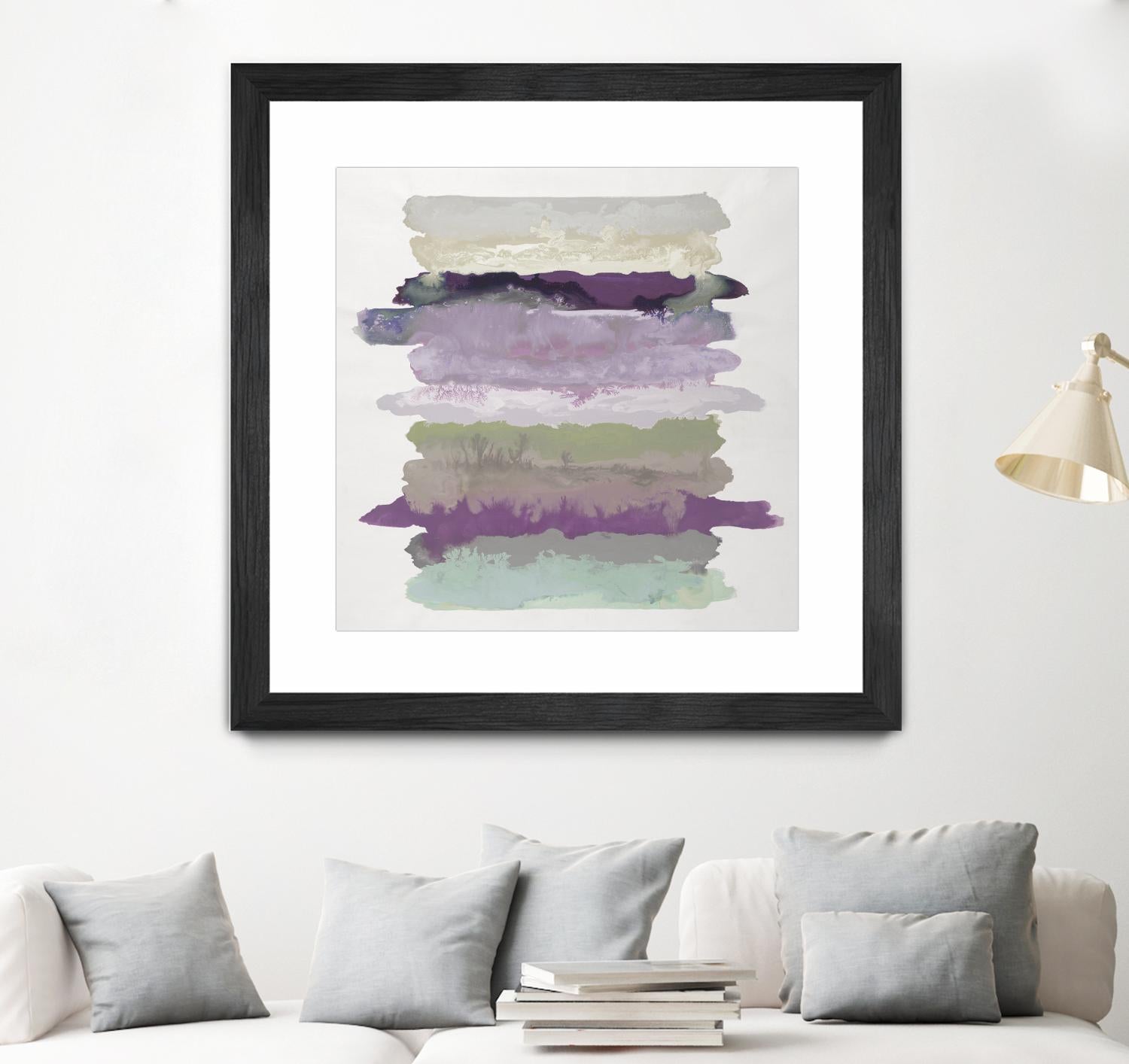 Flowing Energy II V3 by Randy Hibberd on GIANT ART - purples abstract