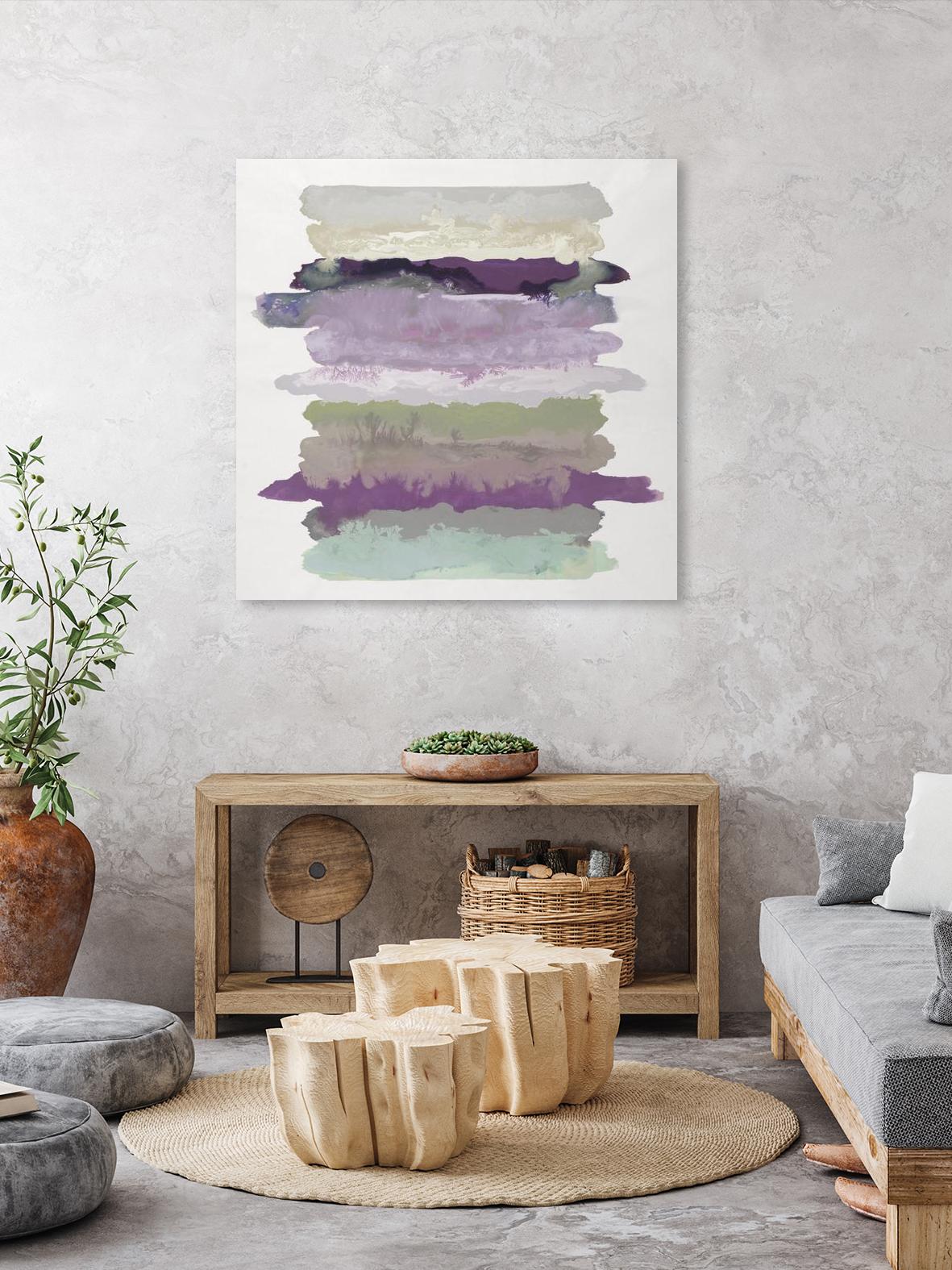 Flowing Energy II V3 by Randy Hibberd on GIANT ART - purples abstract