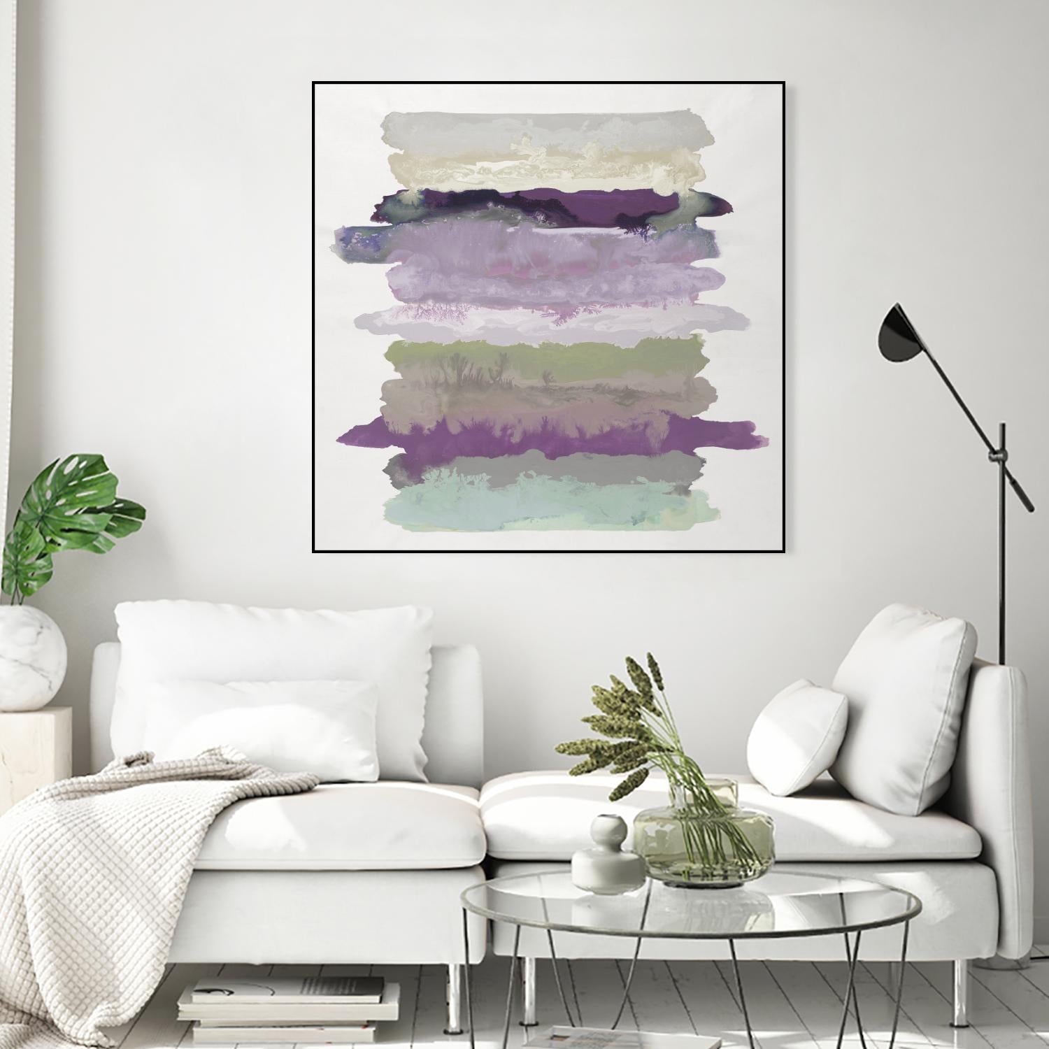 Flowing Energy II V3 by Randy Hibberd on GIANT ART - purples abstract