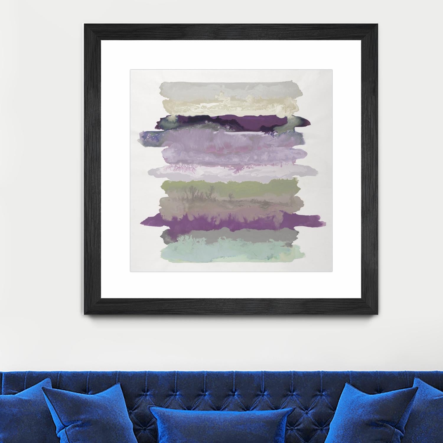 Flowing Energy II V3 by Randy Hibberd on GIANT ART - purples abstract