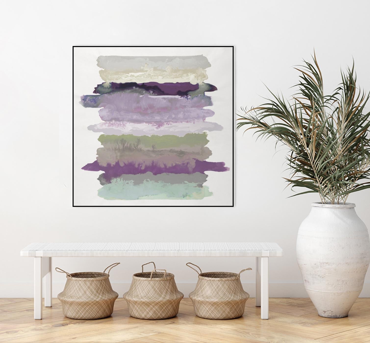 Flowing Energy II V3 by Randy Hibberd on GIANT ART - purples abstract