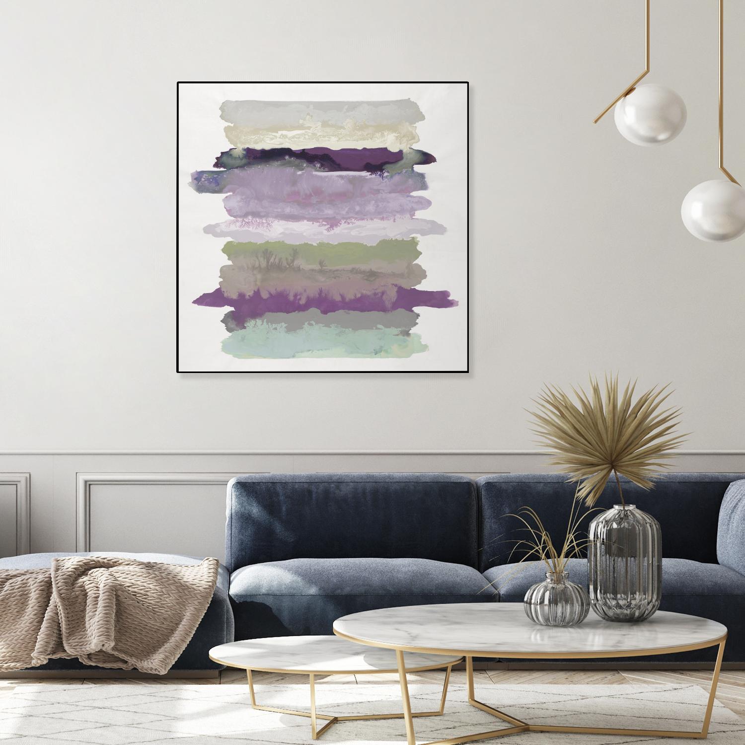 Flowing Energy II V3 by Randy Hibberd on GIANT ART - purples abstract