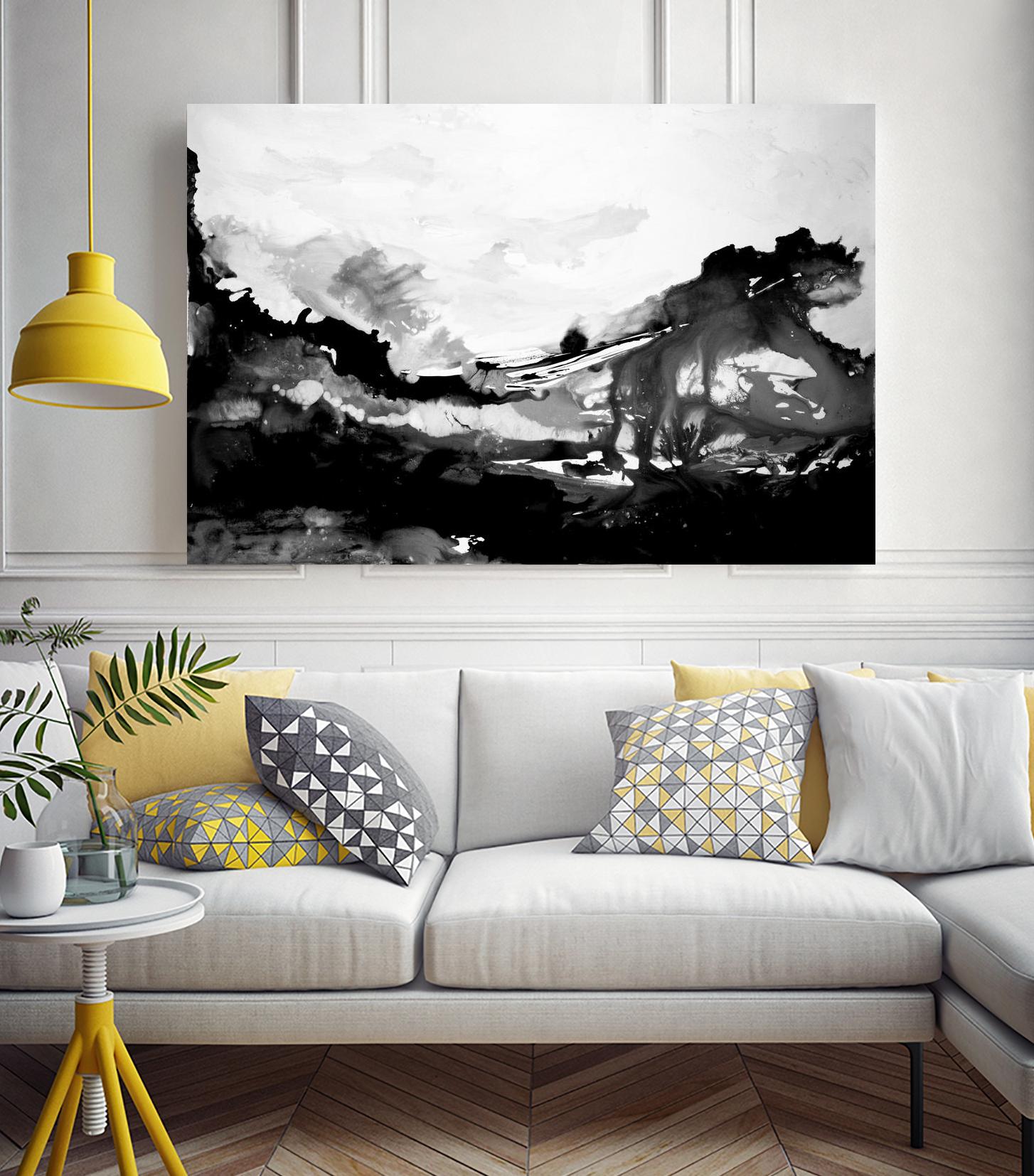 Blu Scenery V2 by Randy Hibberd on GIANT ART - white abstract