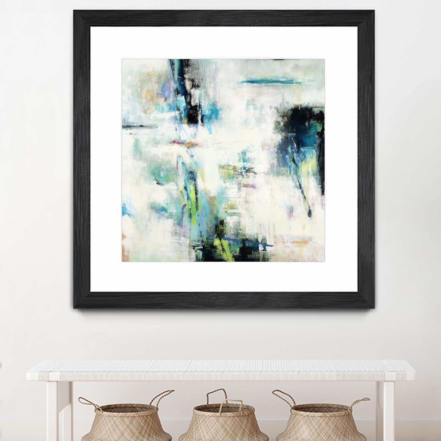 Spring Blu by Randy Hibberd on GIANT ART - grey abstract