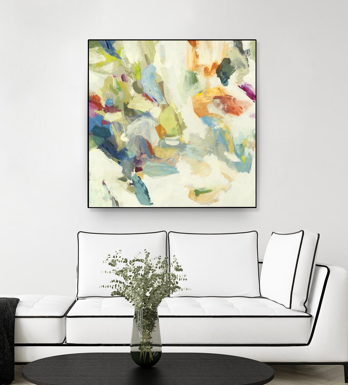 Organic Building Blocks by Randy Hibberd on GIANT ART - greens abstract, organic shapes