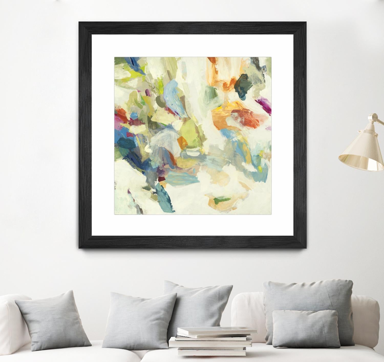 Organic Building Blocks by Randy Hibberd on GIANT ART - greens abstract, organic shapes