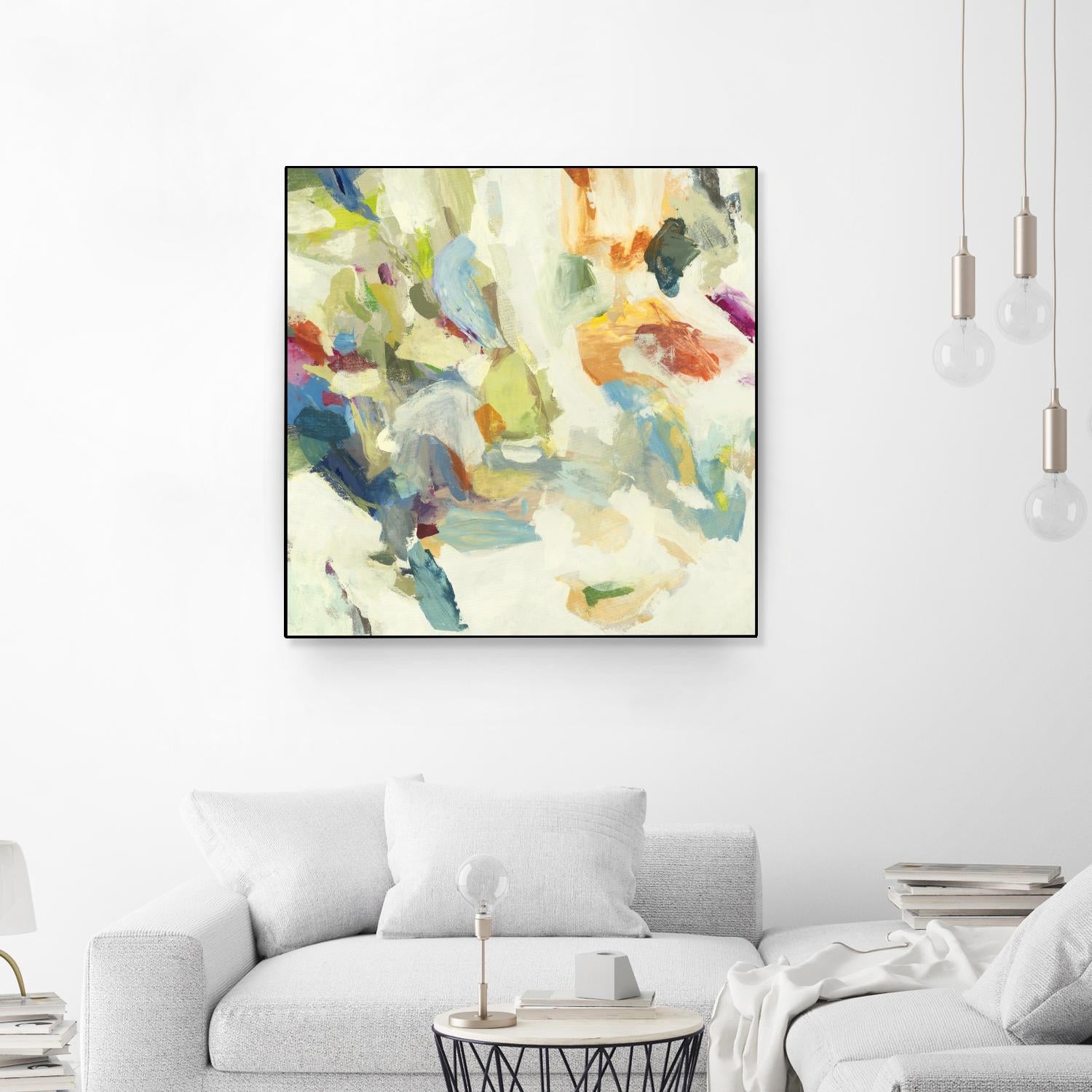 Organic Building Blocks by Randy Hibberd on GIANT ART - greens abstract, organic shapes