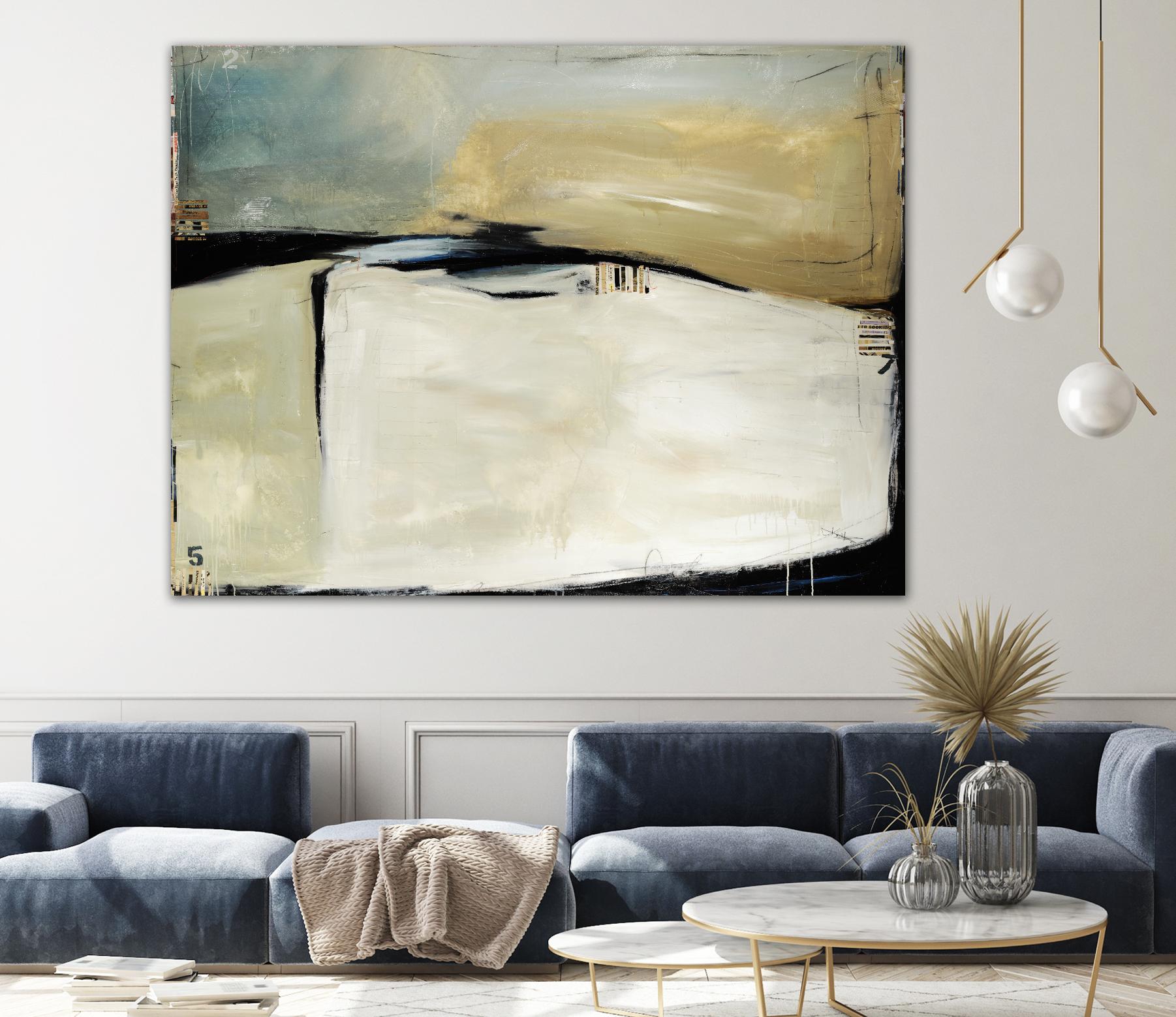 Five-to-Seven by Kelsey Hochstatter on GIANT ART - beige abstract