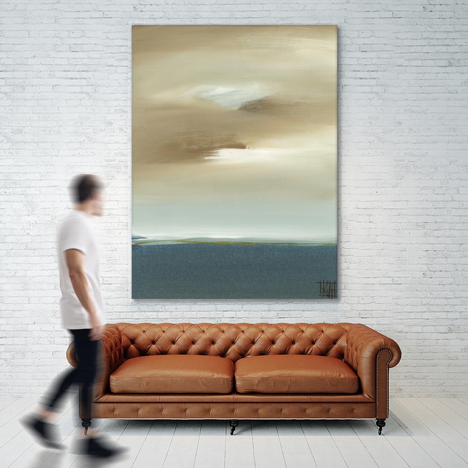 January I by Kelsey Hochstatter on GIANT ART - beige abstract