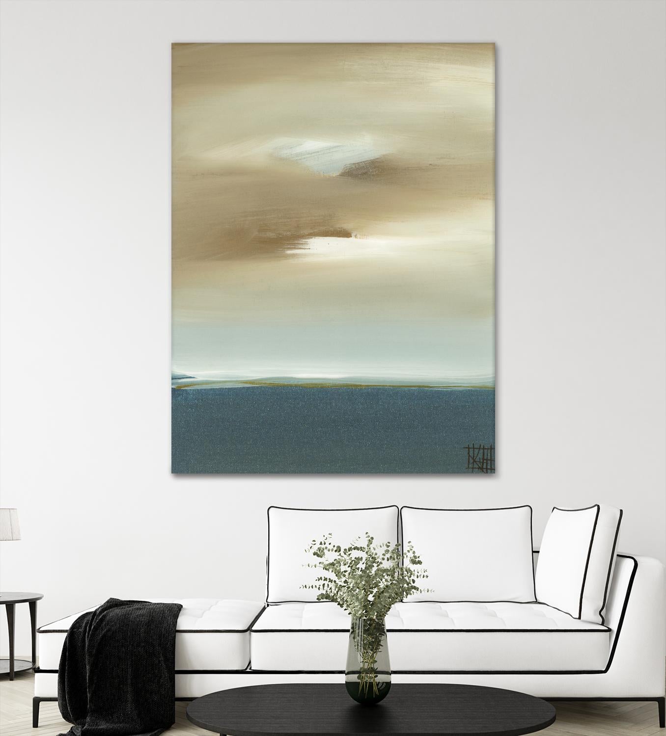 January I by Kelsey Hochstatter on GIANT ART - beige abstract