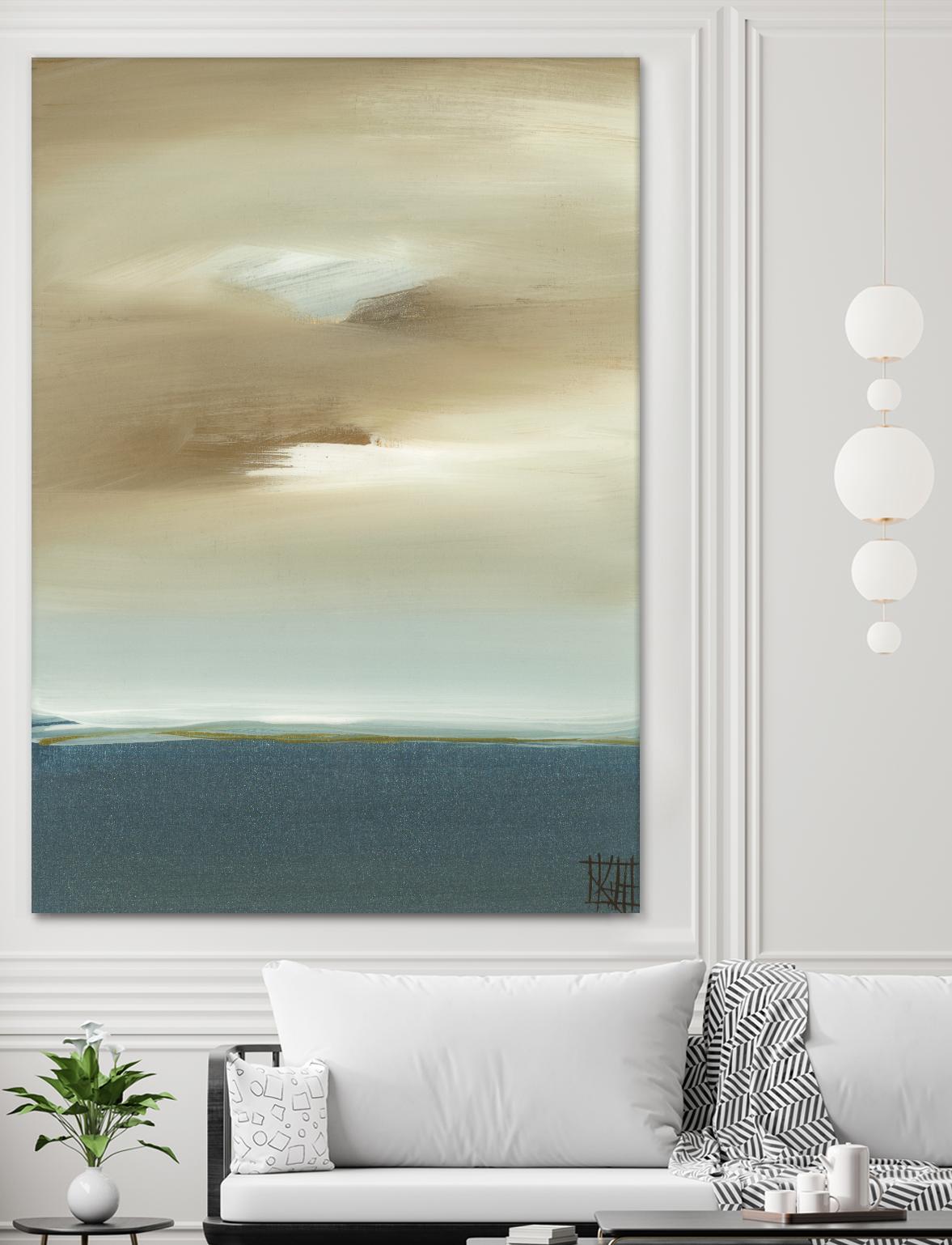 January I by Kelsey Hochstatter on GIANT ART - beige abstract