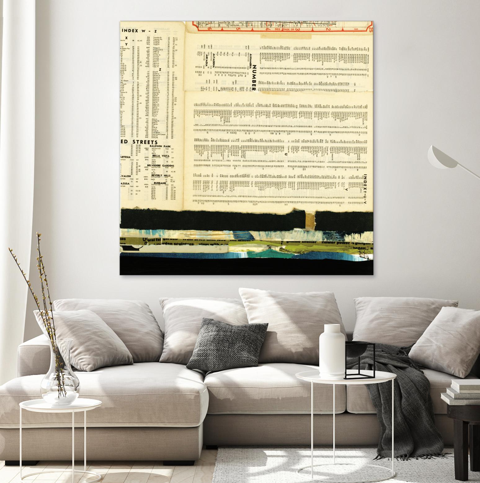 Ephemera Scape III by Kelsey Hochstatter on GIANT ART - black contemporary