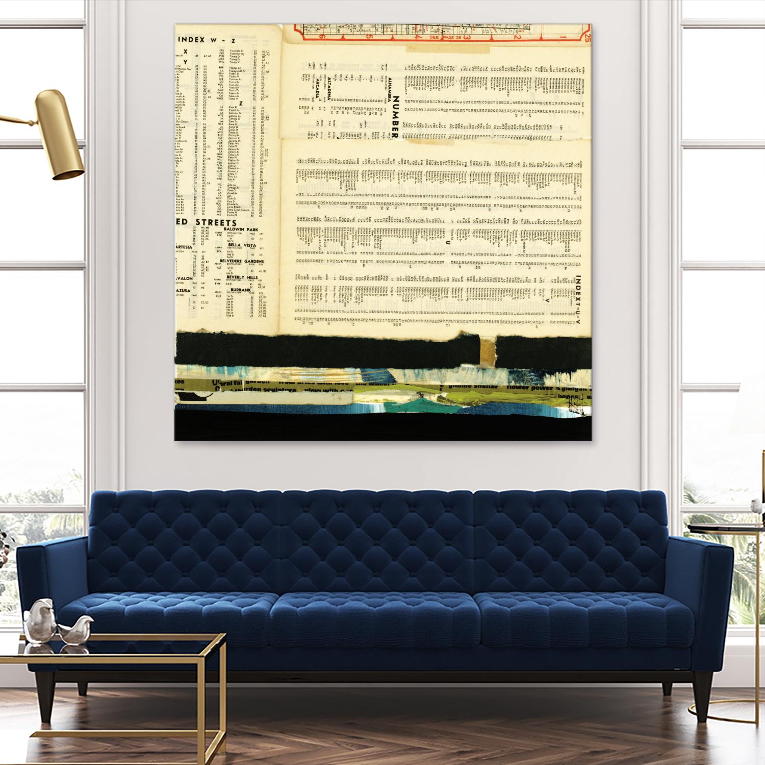 Ephemera Scape III by Kelsey Hochstatter on GIANT ART - black contemporary