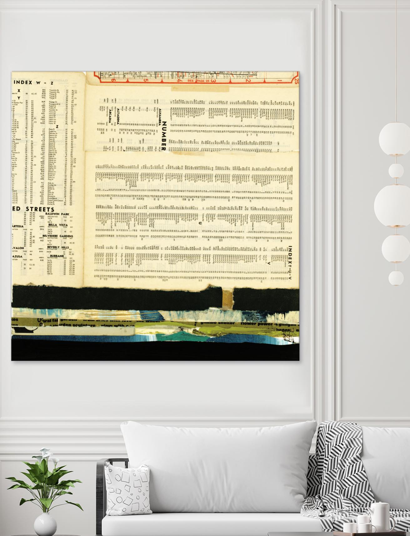 Ephemera Scape III by Kelsey Hochstatter on GIANT ART - black contemporary