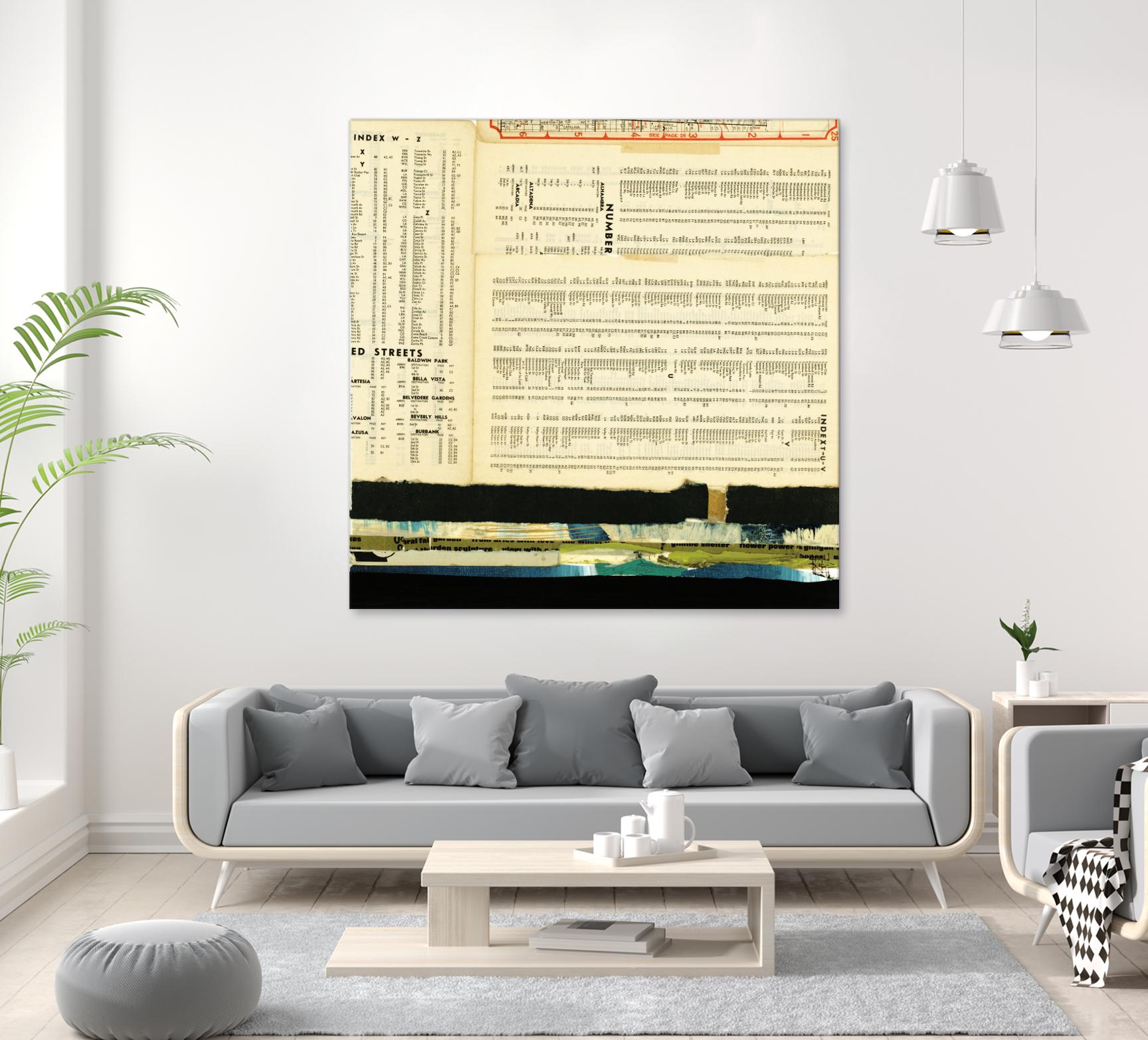 Ephemera Scape III by Kelsey Hochstatter on GIANT ART - black contemporary