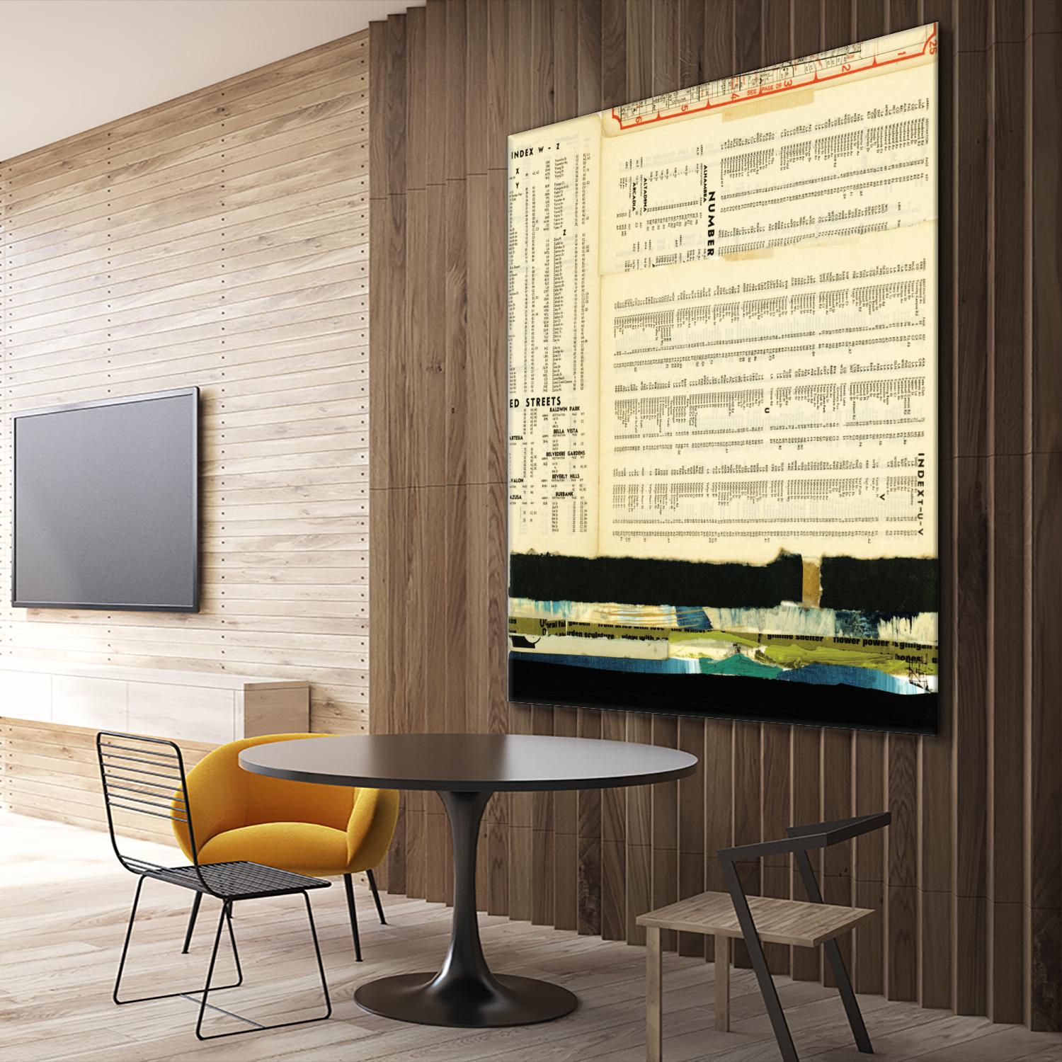 Ephemera Scape III by Kelsey Hochstatter on GIANT ART - black contemporary