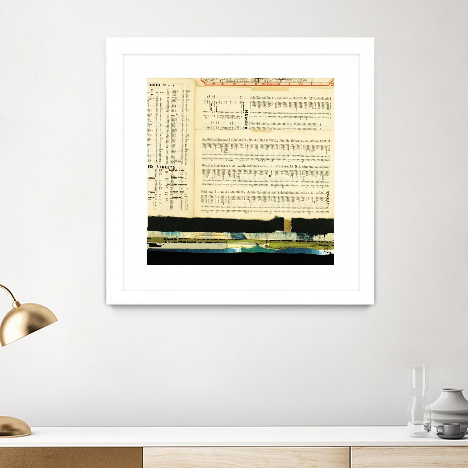 Ephemera Scape III by Kelsey Hochstatter on GIANT ART - black contemporary