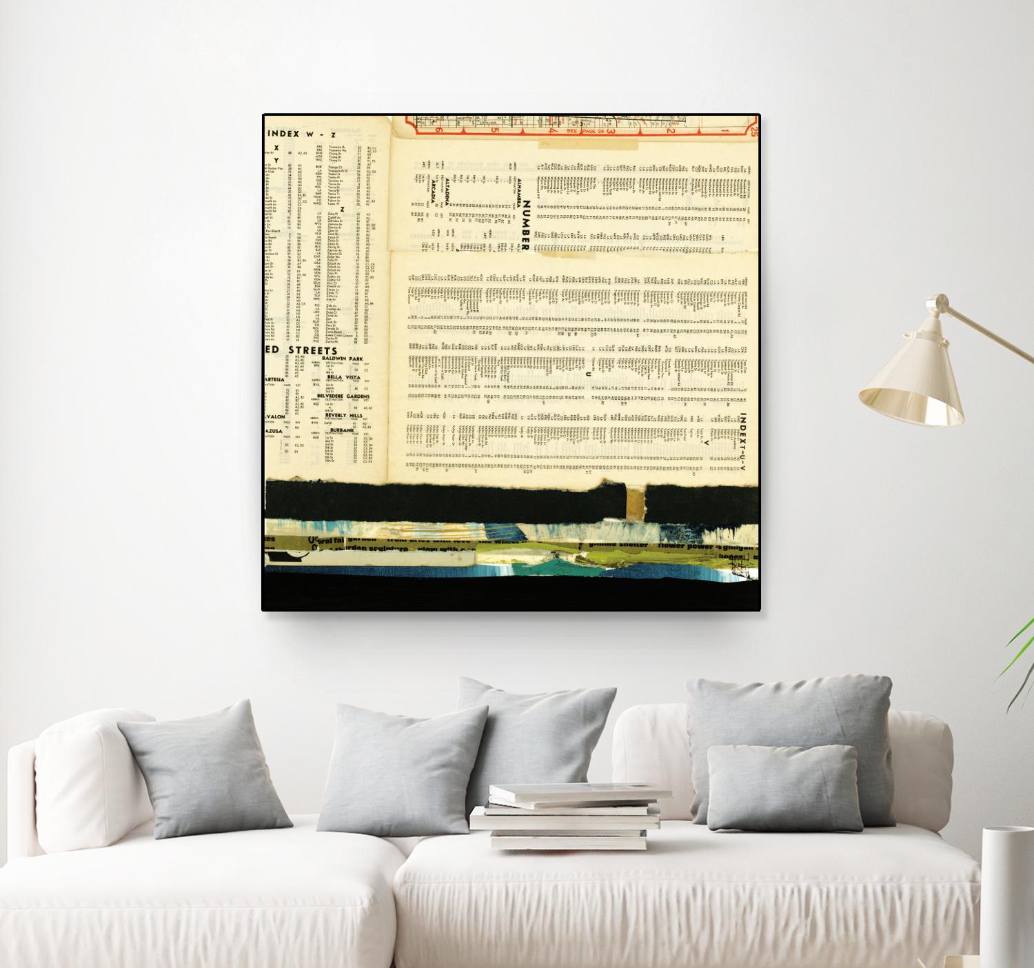 Ephemera Scape III by Kelsey Hochstatter on GIANT ART - black contemporary