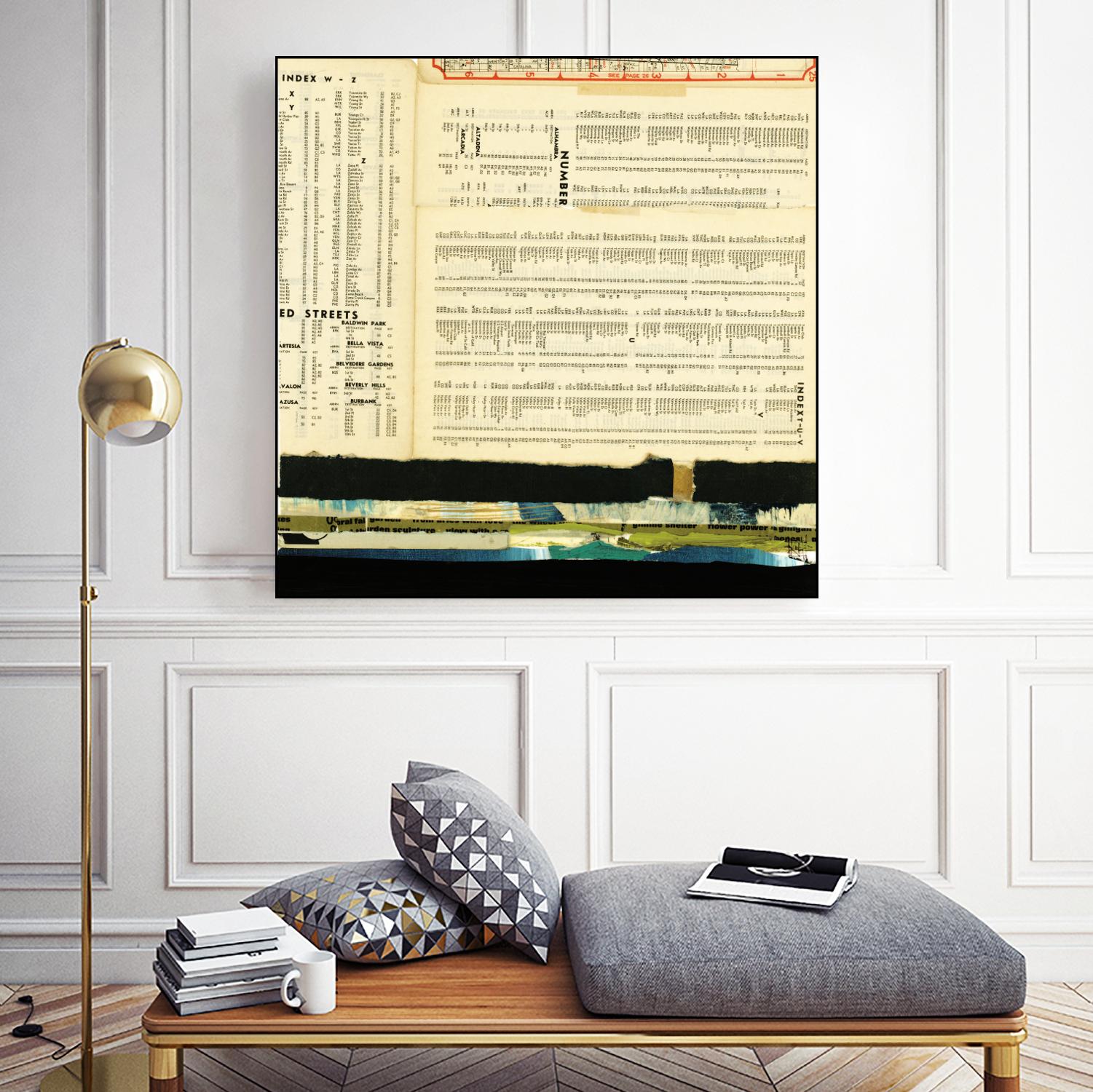 Ephemera Scape III by Kelsey Hochstatter on GIANT ART - black contemporary