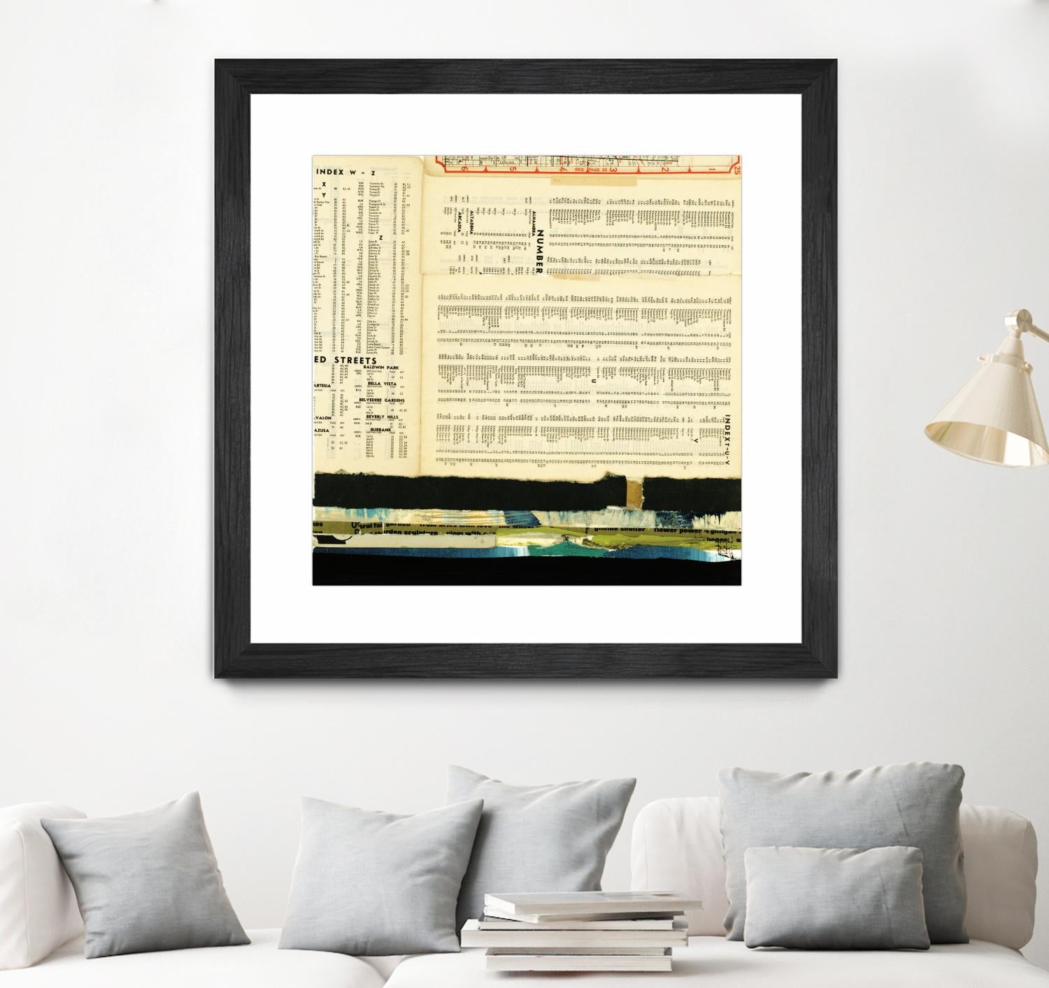 Ephemera Scape III by Kelsey Hochstatter on GIANT ART - black contemporary