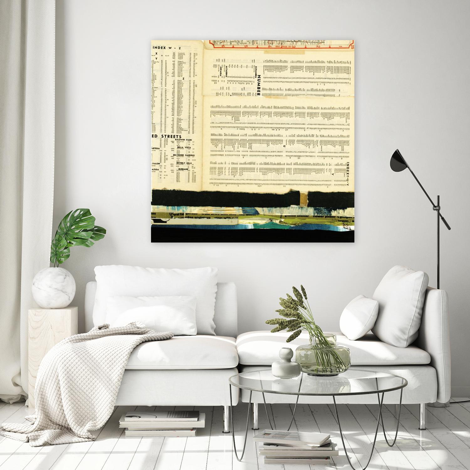 Ephemera Scape III by Kelsey Hochstatter on GIANT ART - black contemporary