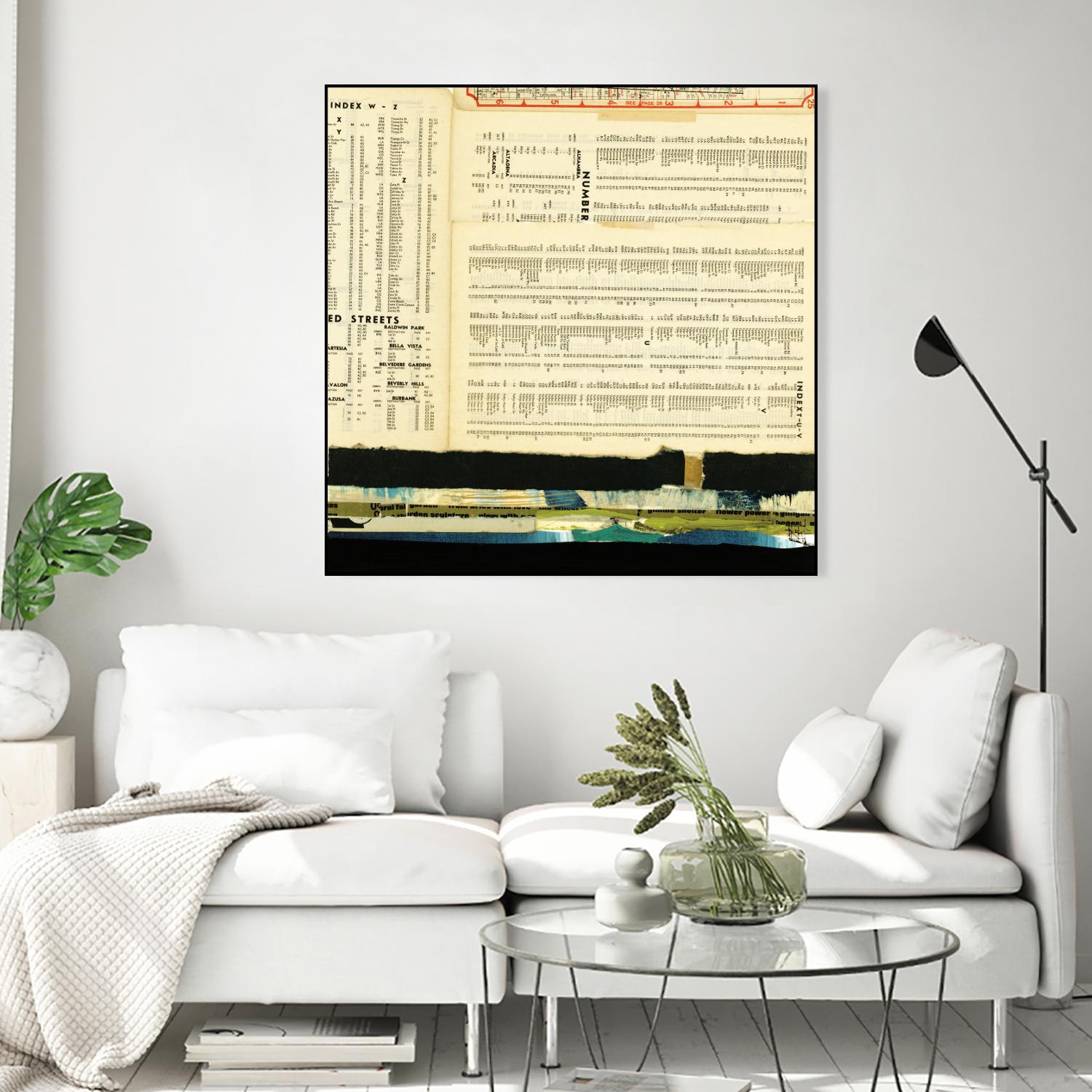 Ephemera Scape III by Kelsey Hochstatter on GIANT ART - black contemporary