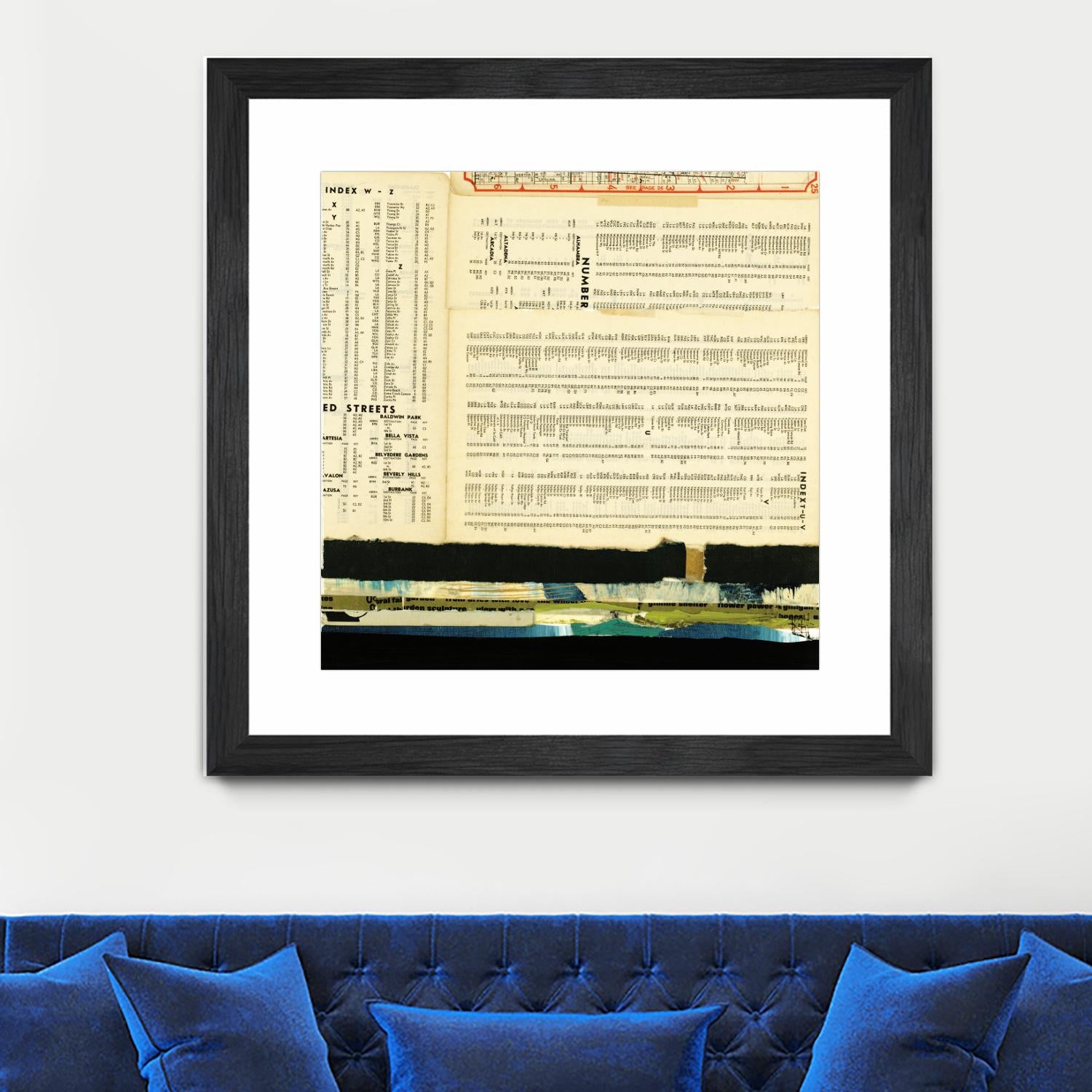 Ephemera Scape III by Kelsey Hochstatter on GIANT ART - black contemporary