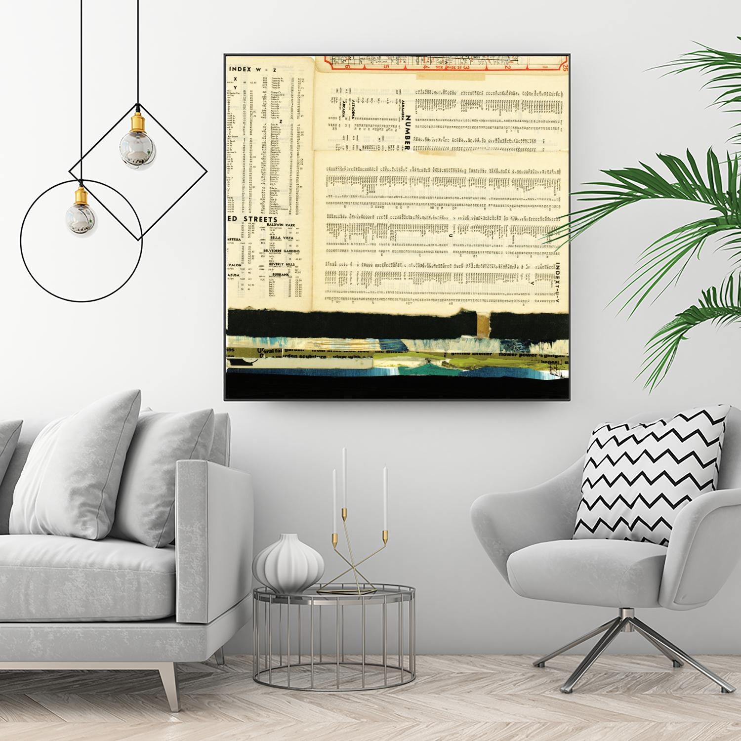 Ephemera Scape III by Kelsey Hochstatter on GIANT ART - black contemporary