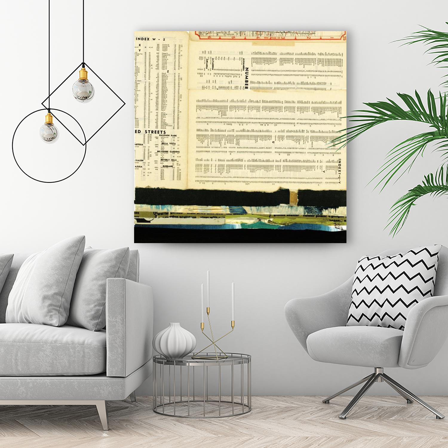 Ephemera Scape III by Kelsey Hochstatter on GIANT ART - black contemporary